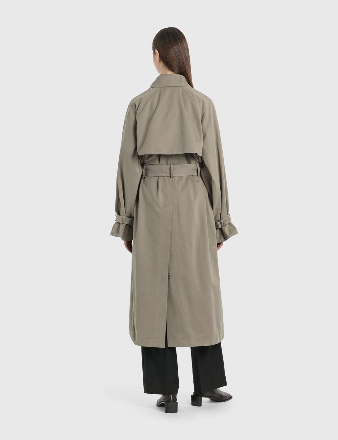 Double-Breasted Trench Coat - 2