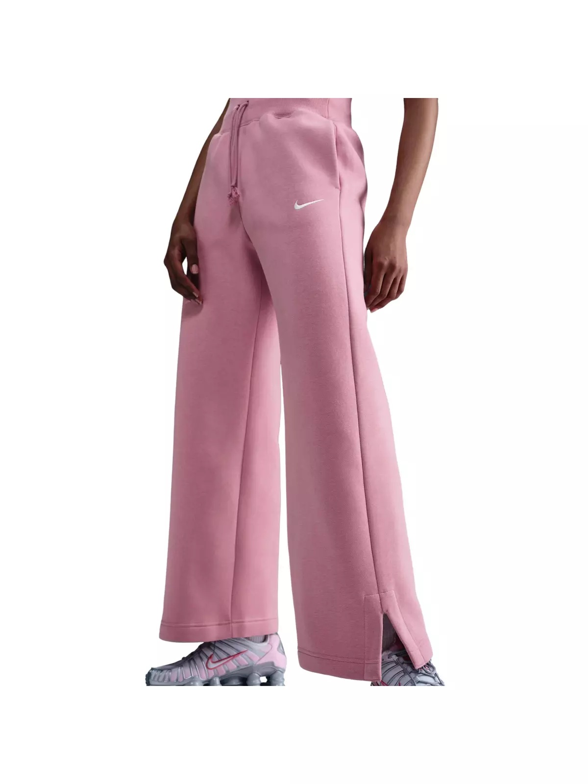 Women's Sportswear Phoenix Fleece High-Waisted Wide-Leg Sweatpants - Pink - 1