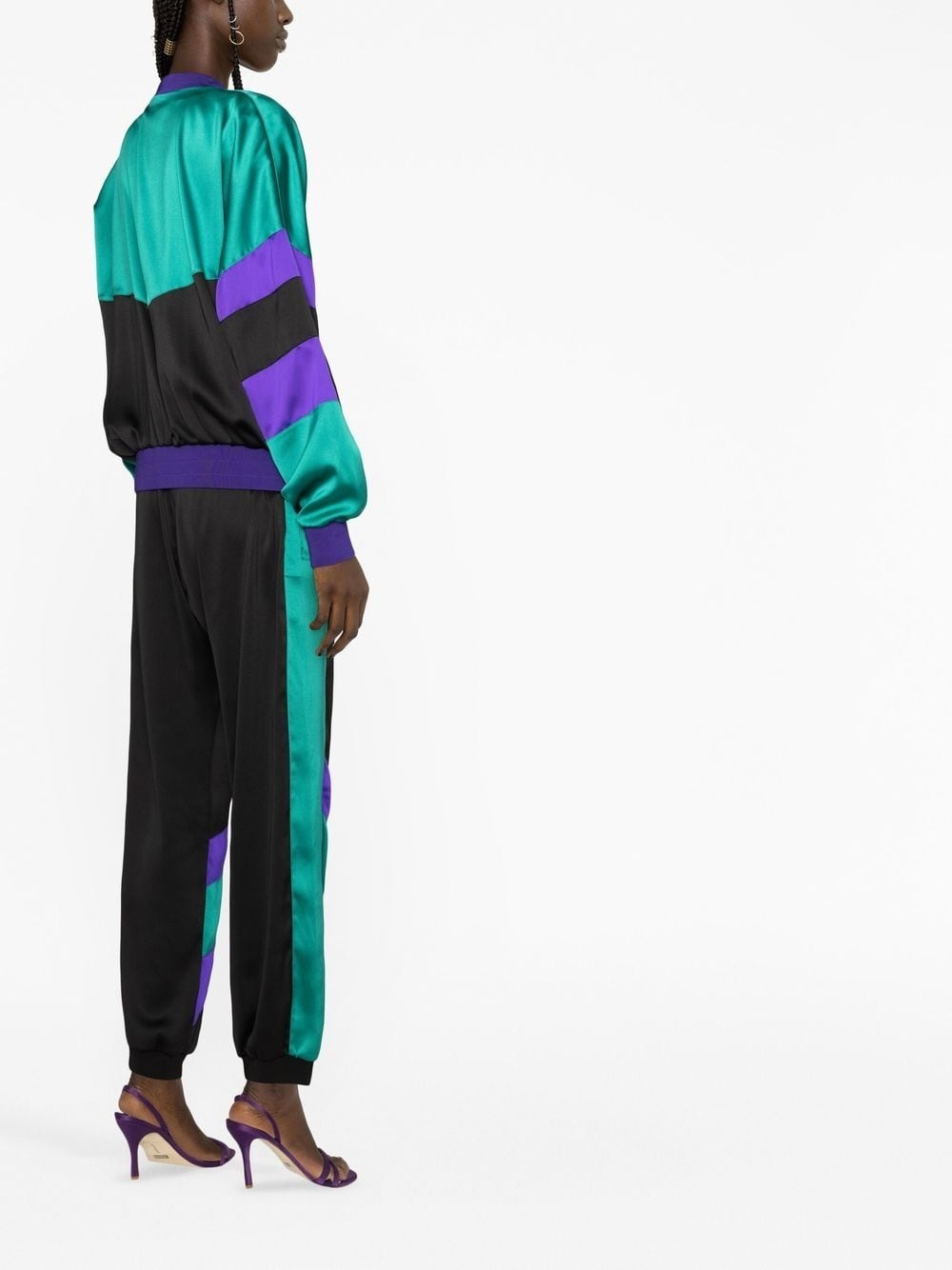 colour-block bomber jacket - 3