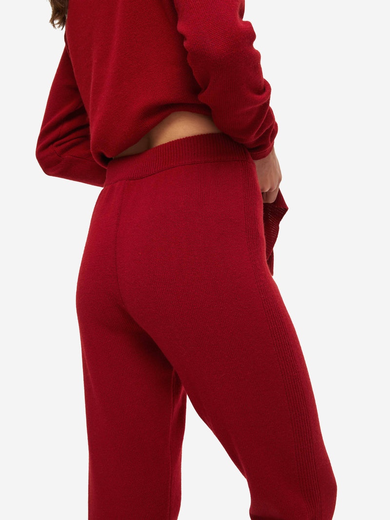 Women's Track Pants Daphne Cashmere Red - 5