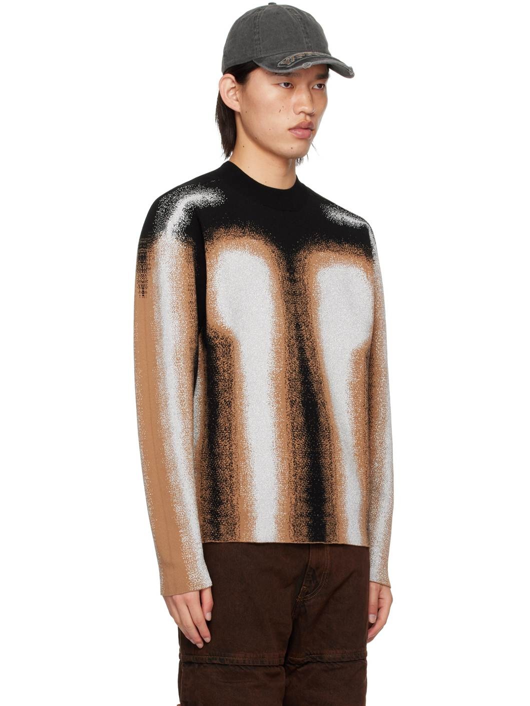 Black & Brown Gradient Sweater - 4