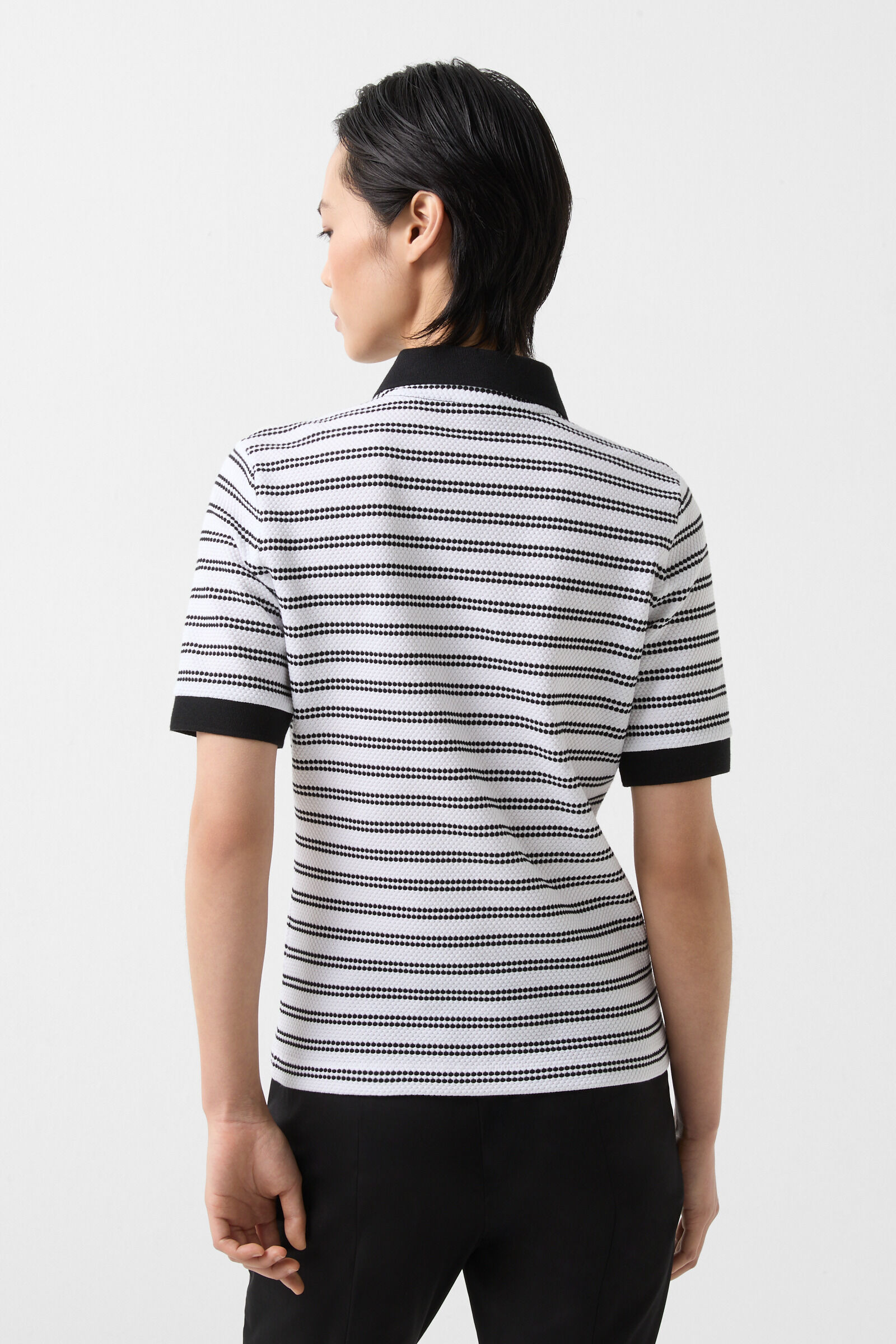 Wendy Polo shirt in Black/White - 3