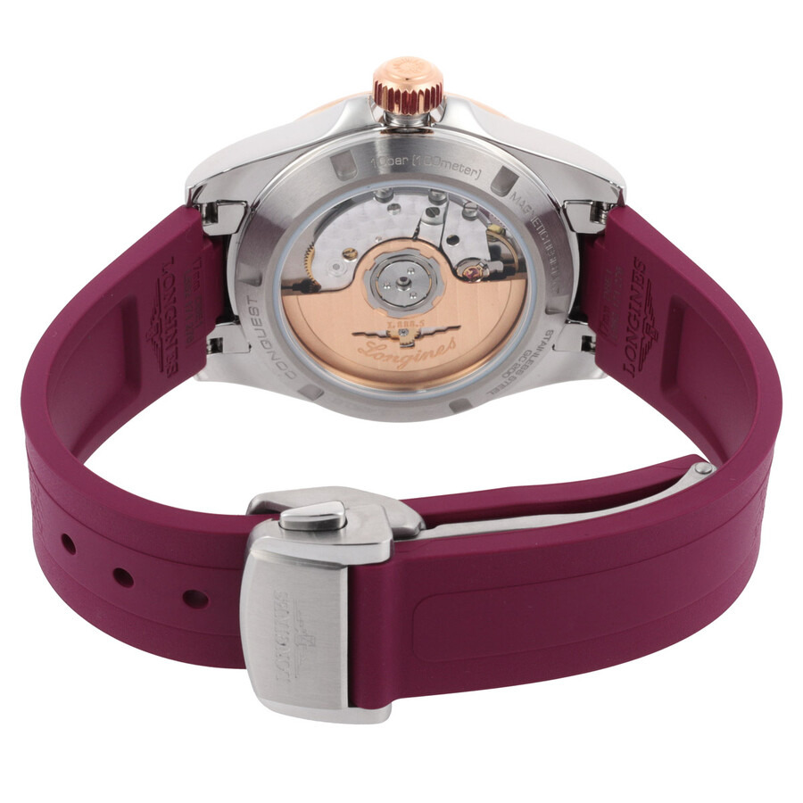 Longines Conquest Automatic Purple Dial Ladies Watch L3.430.5.98.9 - 3