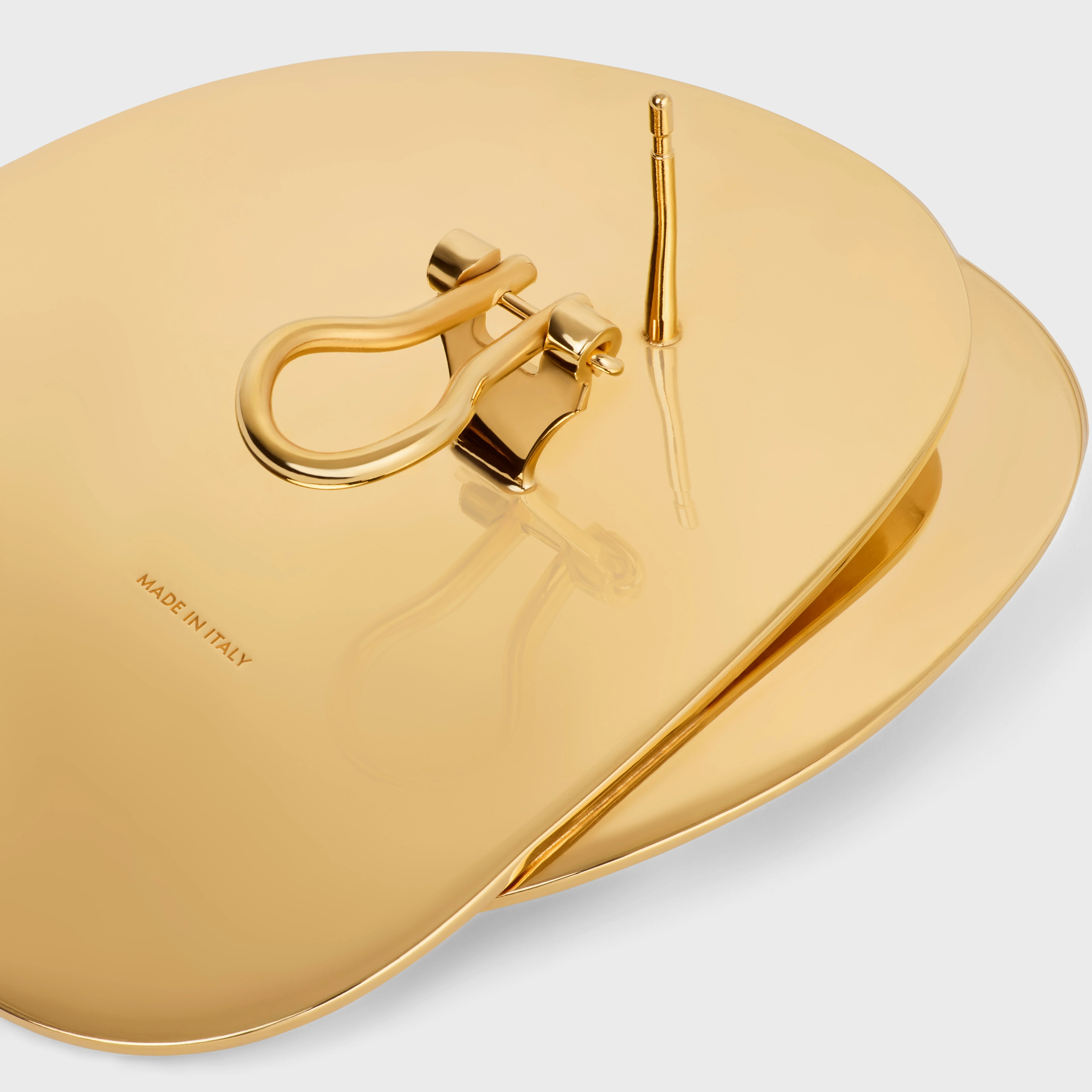 Celine Petale Earrings in Brass with Gold Finish - 4