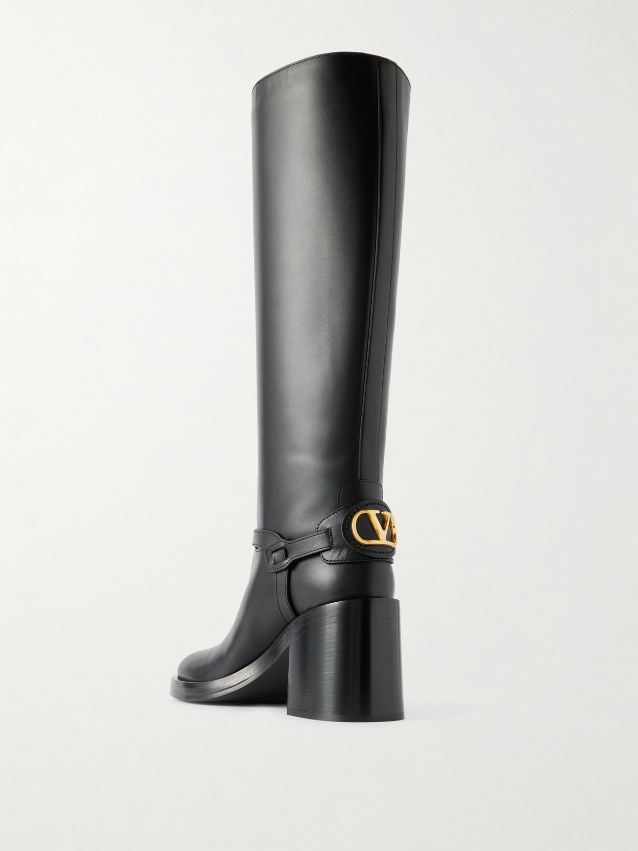 Vlogo Signature 80 Embellished Leather Knee Boots - 3