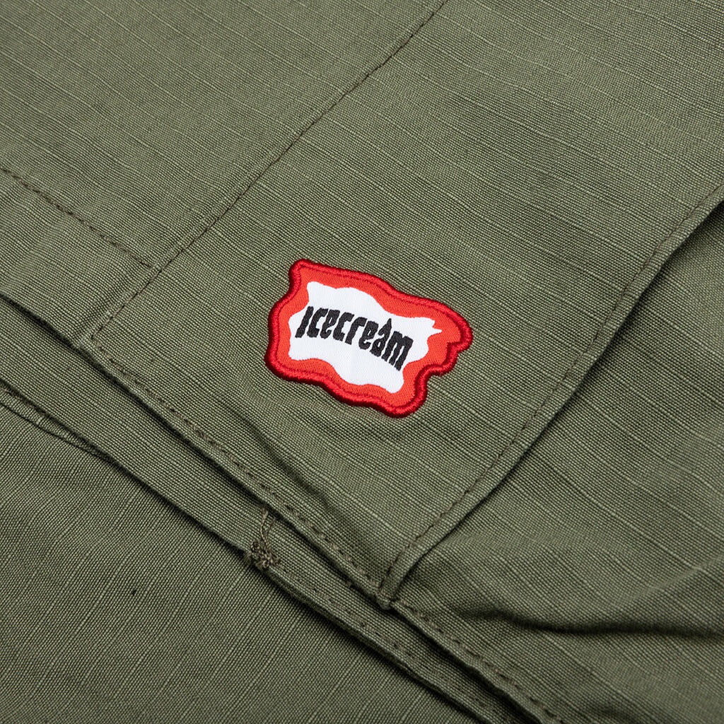 DESTRO CARGO SHORTS - FOUR LEAF CLOVER - 4