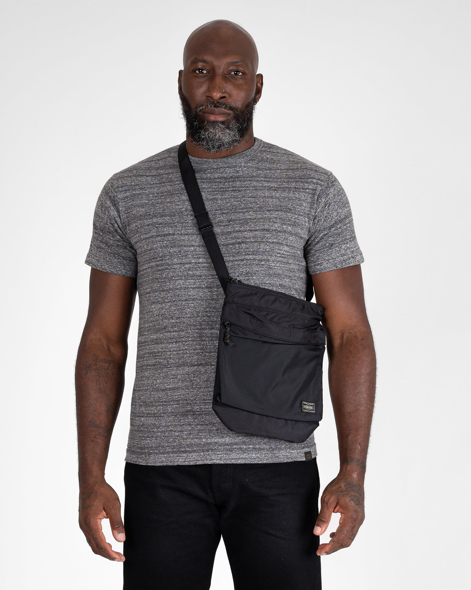 POR-FOR-SHL2-BLK Porter - Yoshida & Co. - Force Shoulder Bag 2 - Black - 2