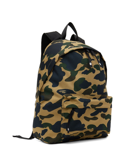 A BATHING APE® Yellow 1st Camo Cordura Day Backpack outlook