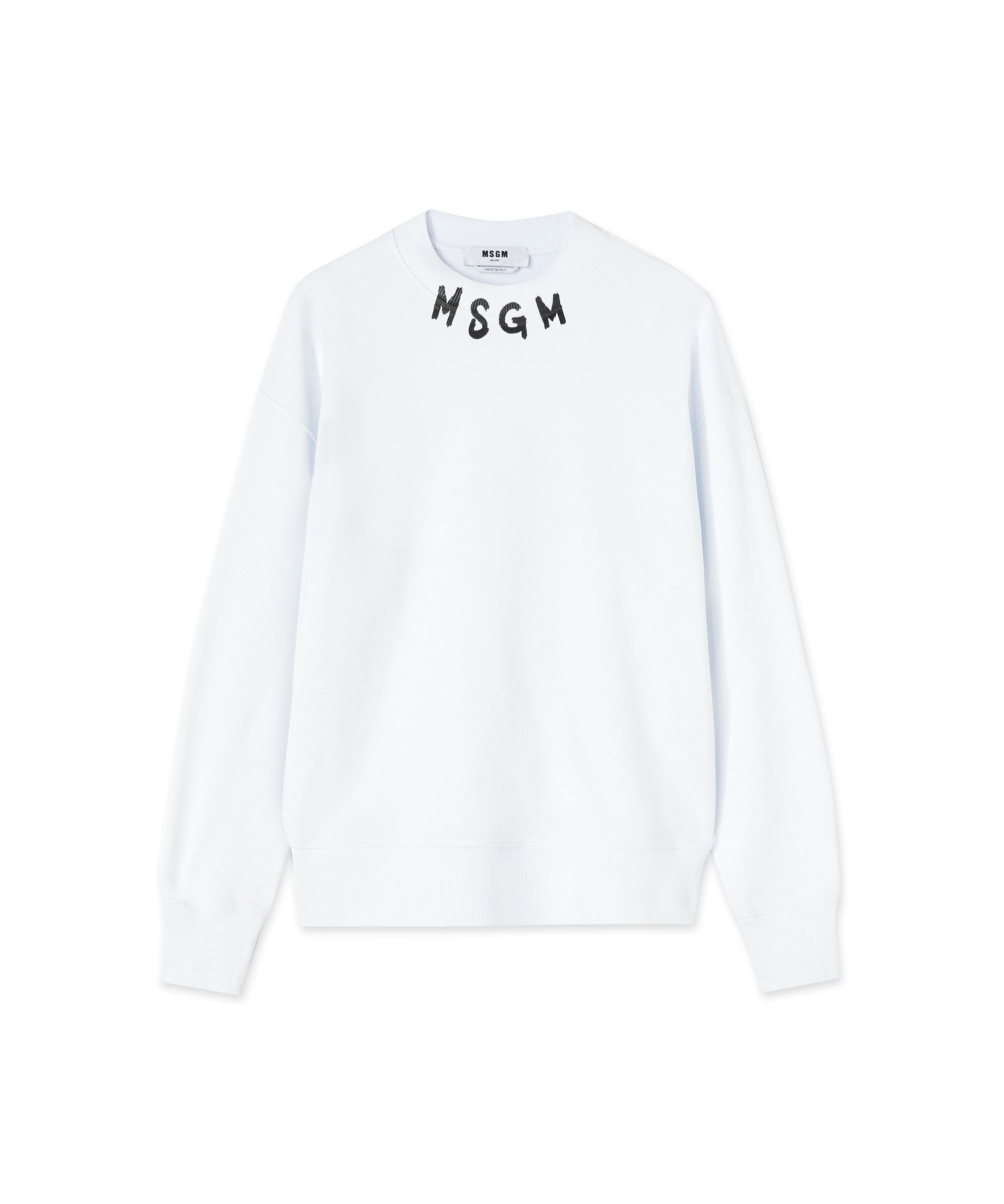 Sweatshirt with brushstroke logo - 1