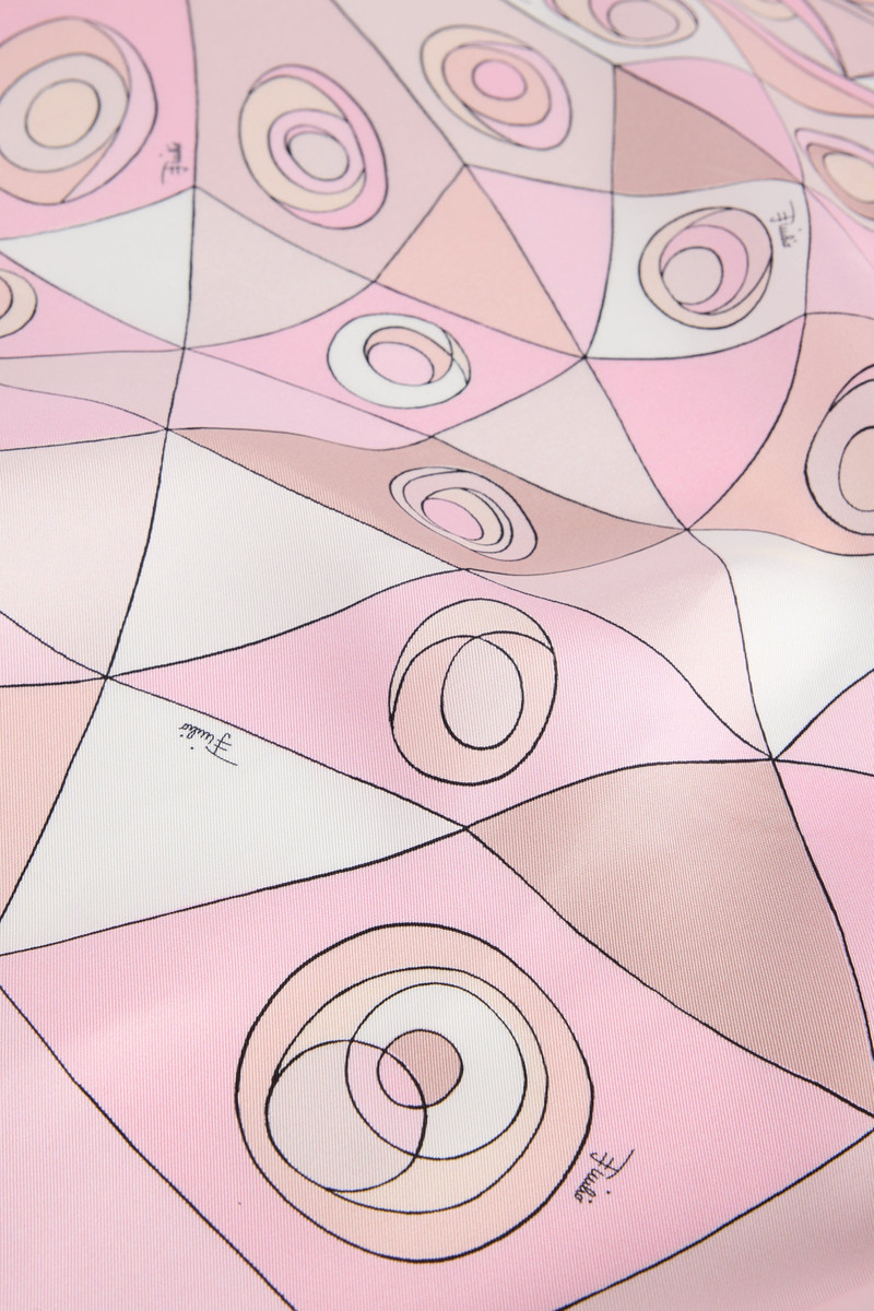OCCHI PRINT SILK SCARF 4