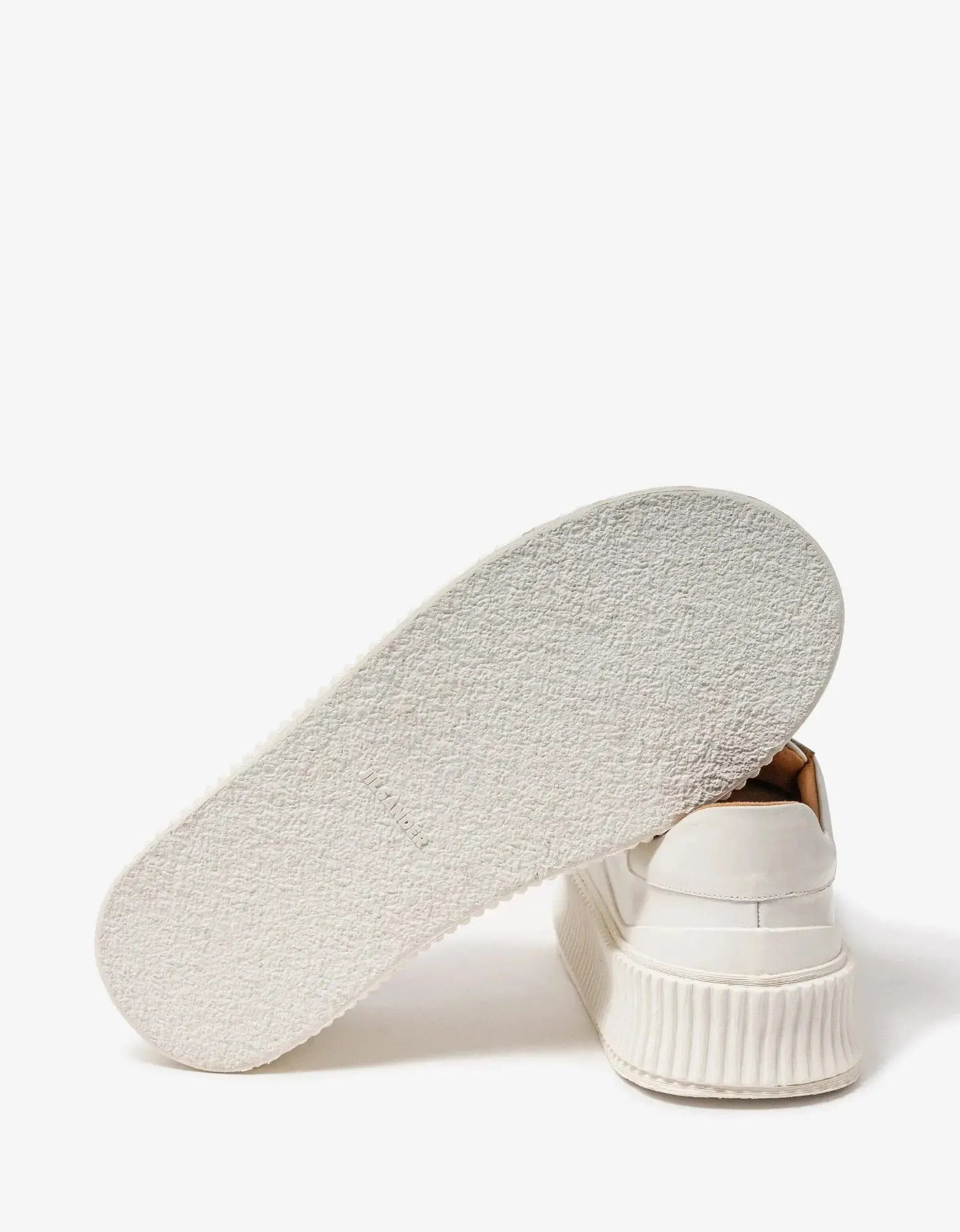 Jil Sander White Leather Trainers - 3