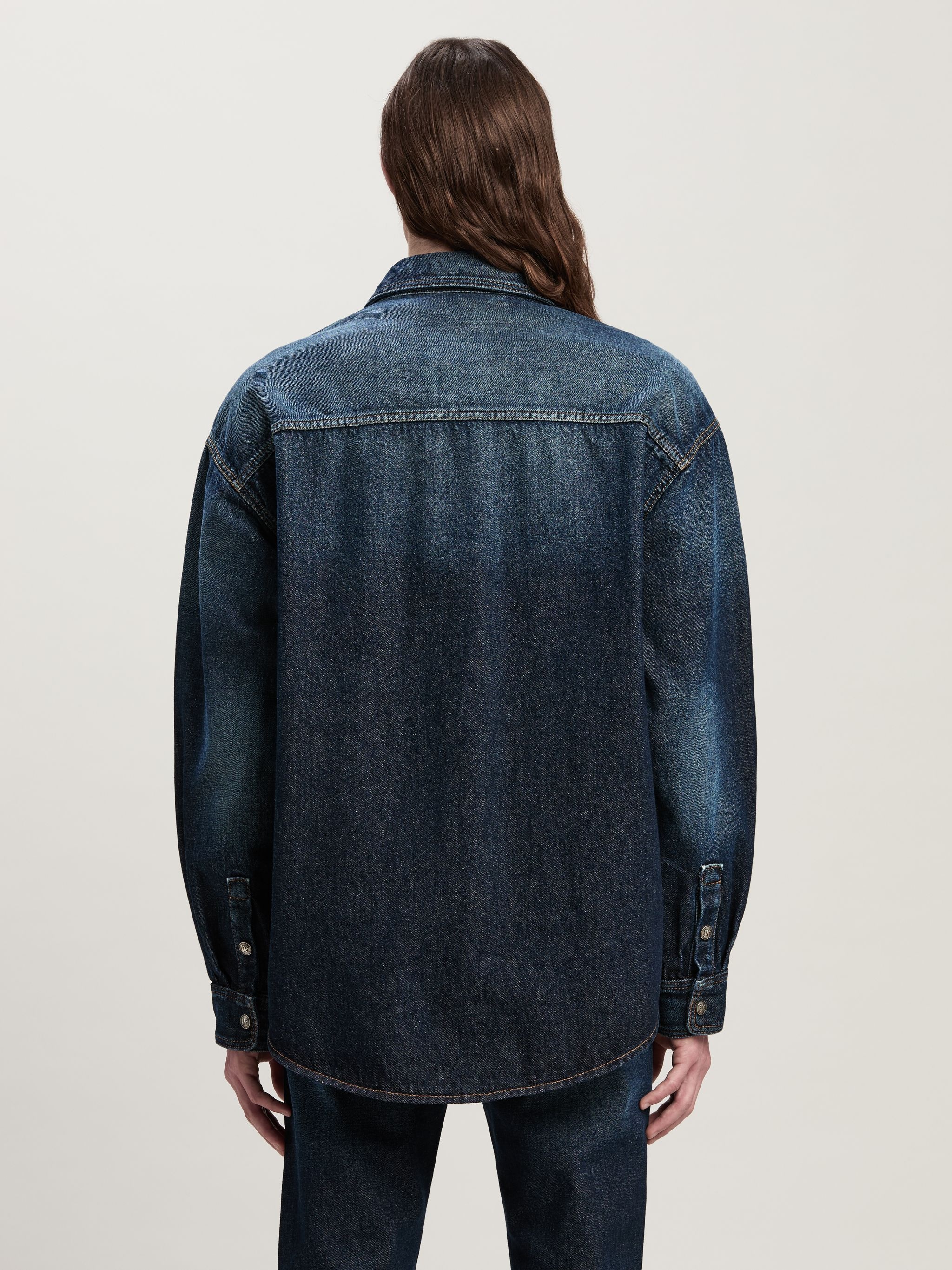 Midnight Monogram Denim Shirt - 5