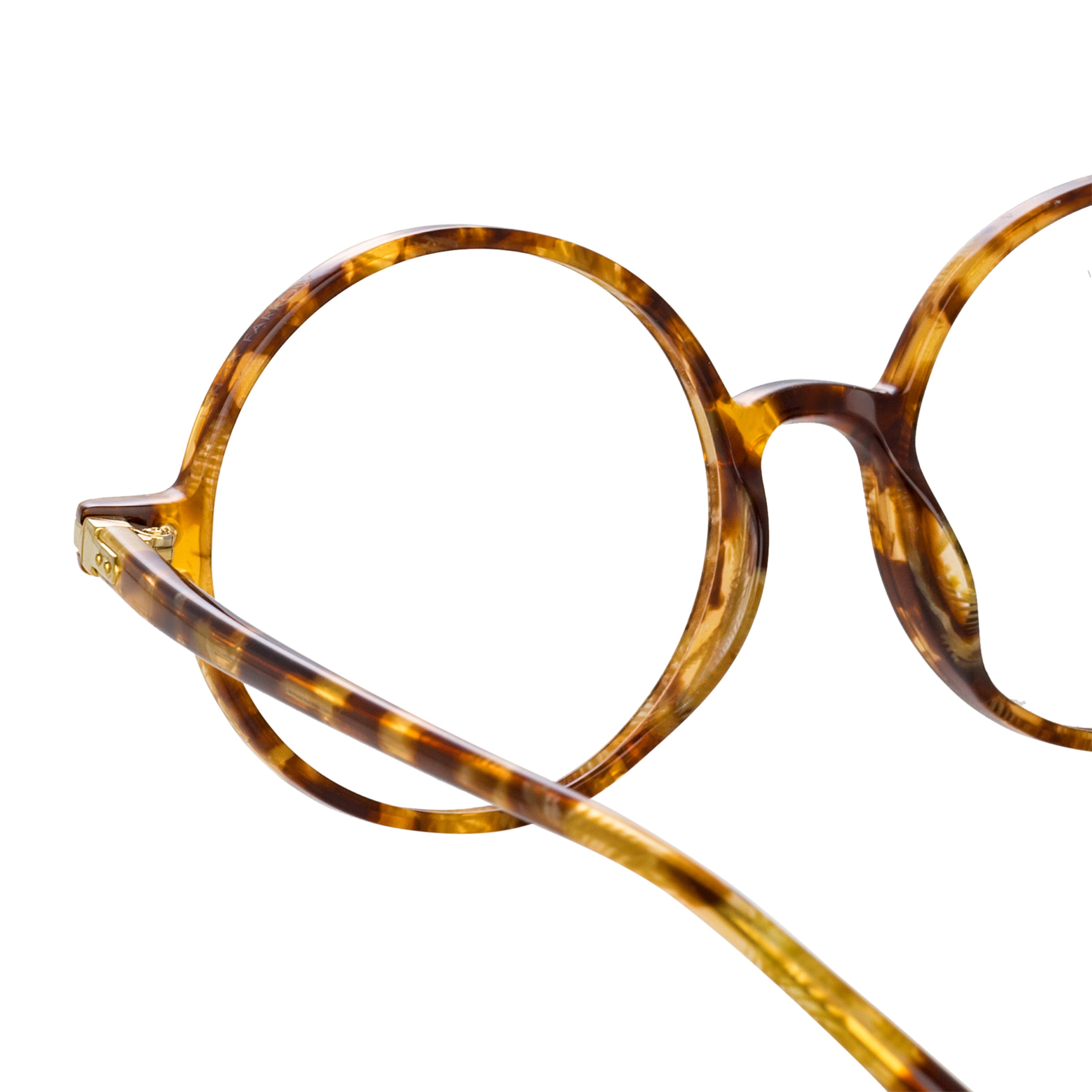 SPIRE ROUND OPTICAL FRAME IN TOBACCO TORTOISESHELL - 3