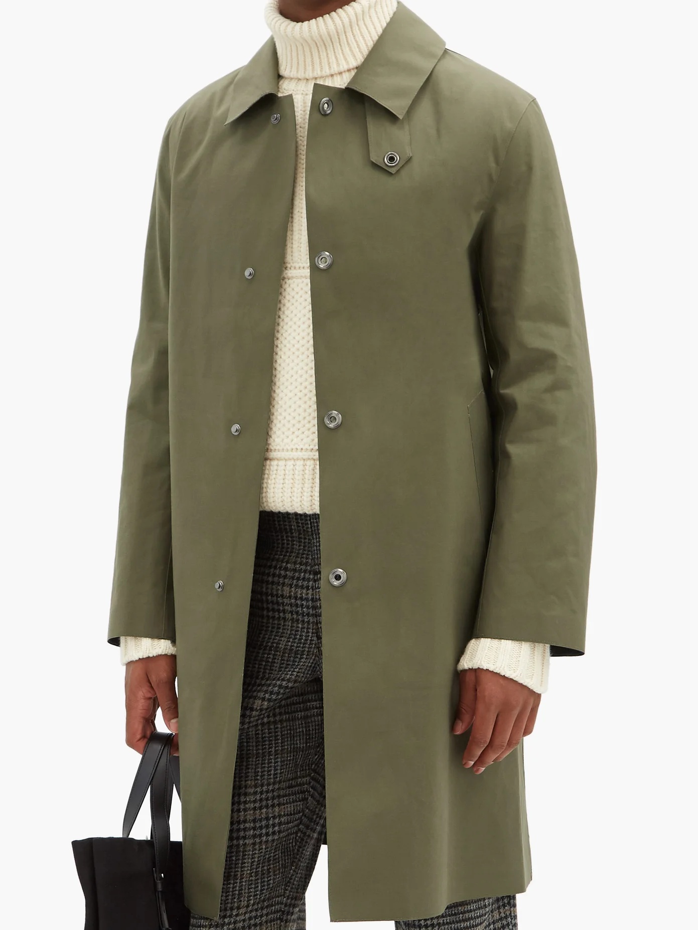 Dunkeld single-breasted bonded-cotton coat - 6