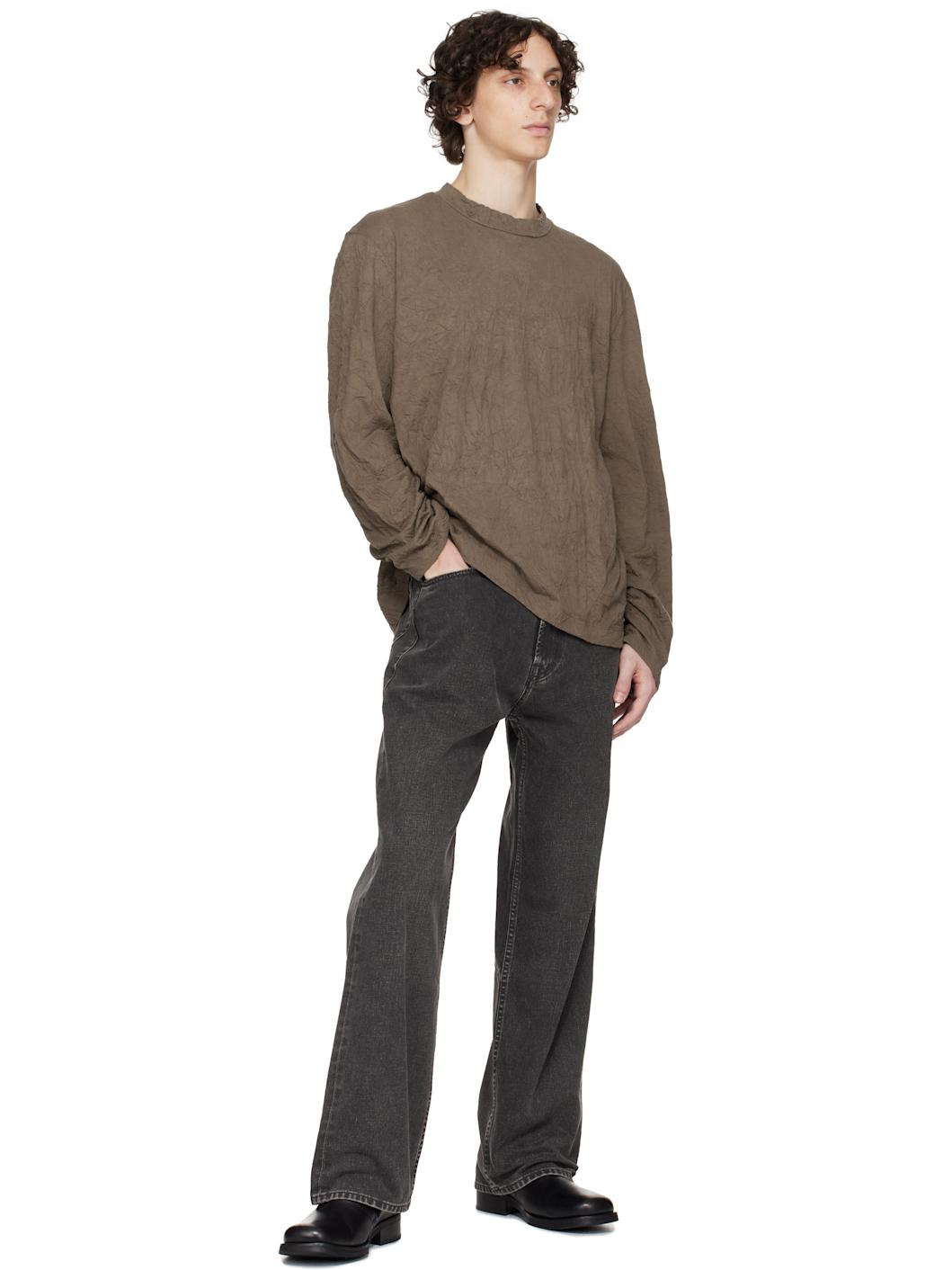 Khaki Big Longsleeve T-shirt - 4
