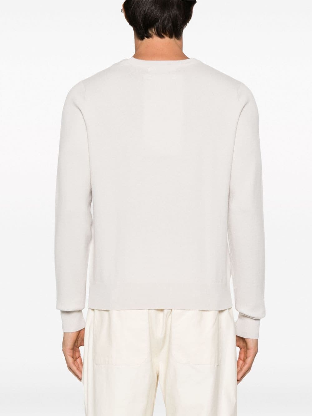 stitch-detail crew-neck jumper - 5