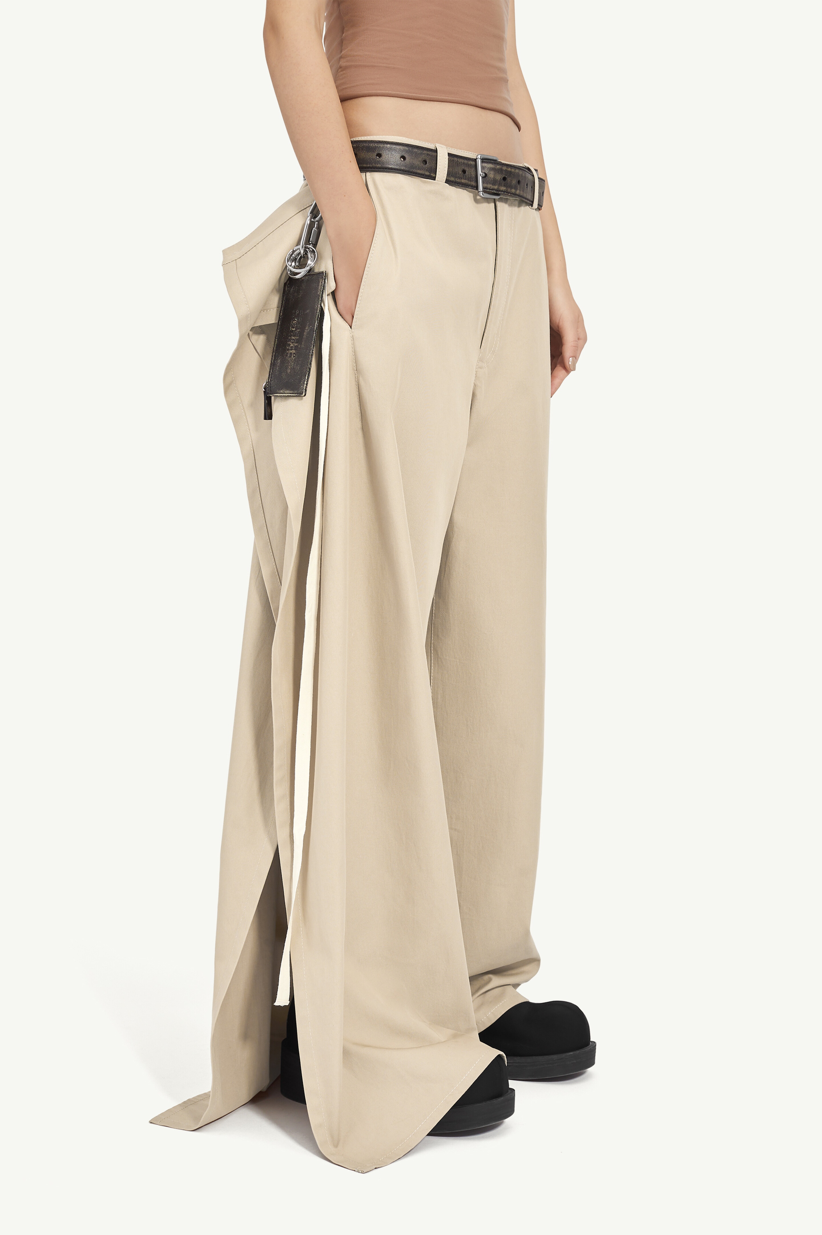 MM6 Maison Margiela Cotton Gabardine Trousers | REVERSIBLE