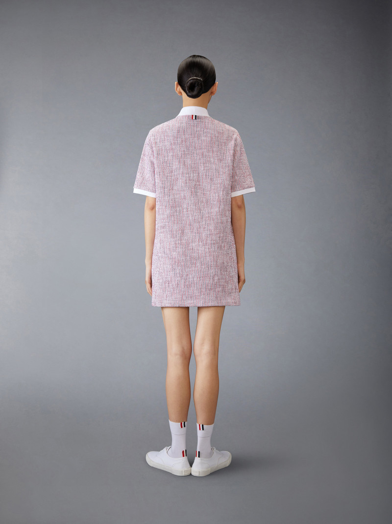 COTTON TWEED POLO DRESS 4