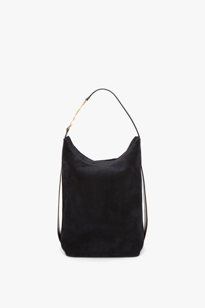 Large Belt Bag in Dark Navy Suede 3