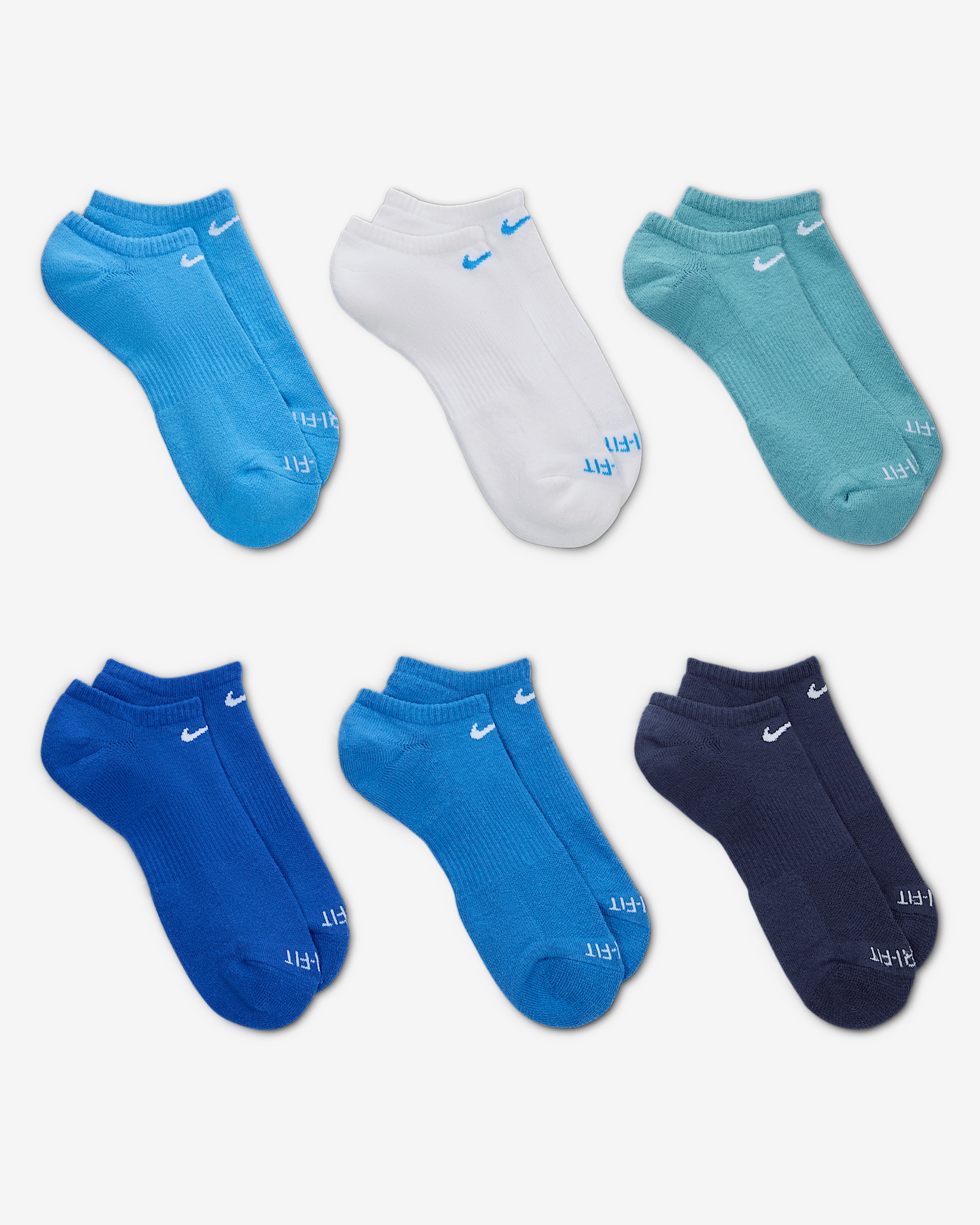Nike Everyday Plus Cushioned Training No-Show Socks (6 Pairs) - 3