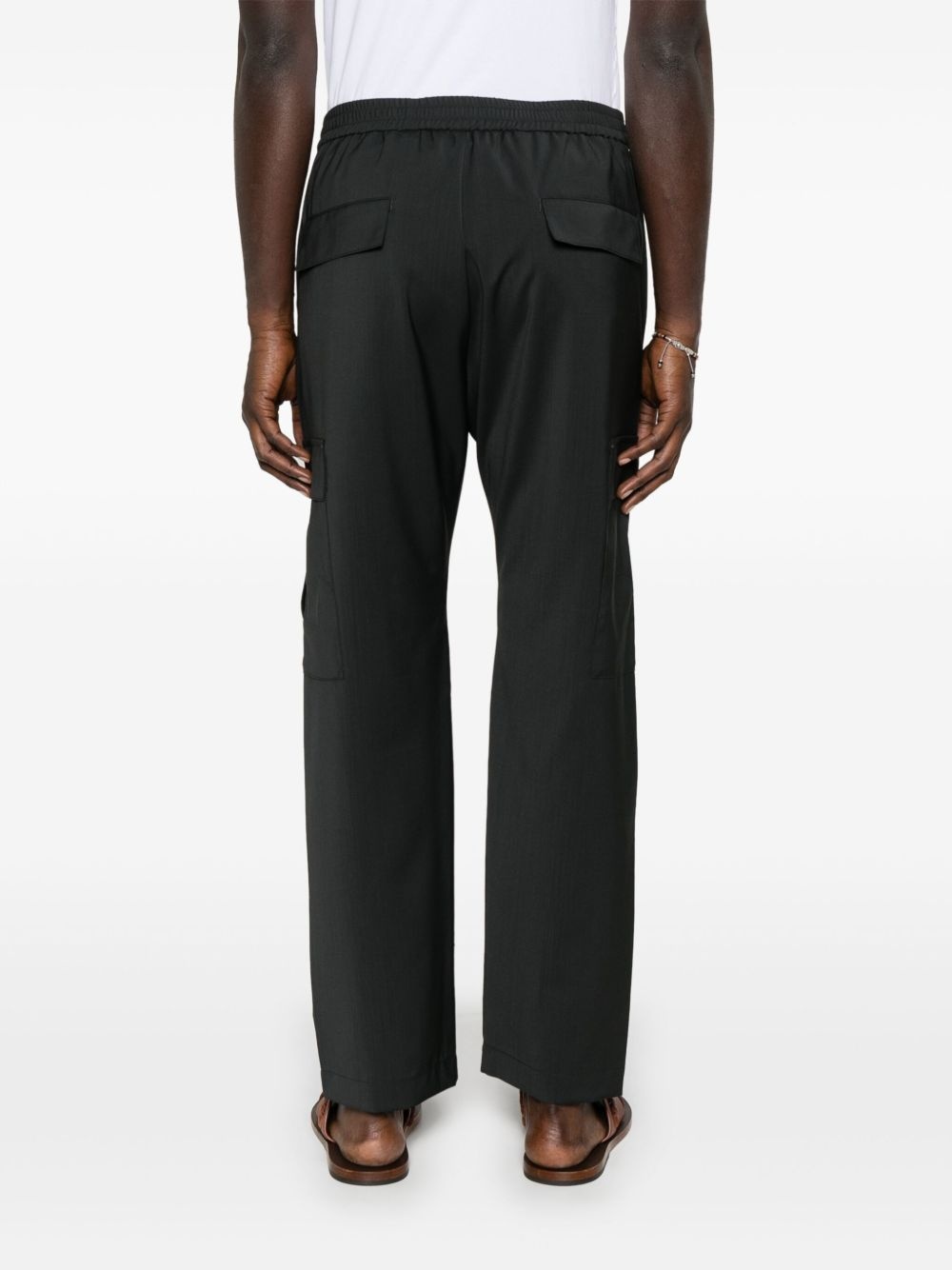 virgin-wool track trousers - 4