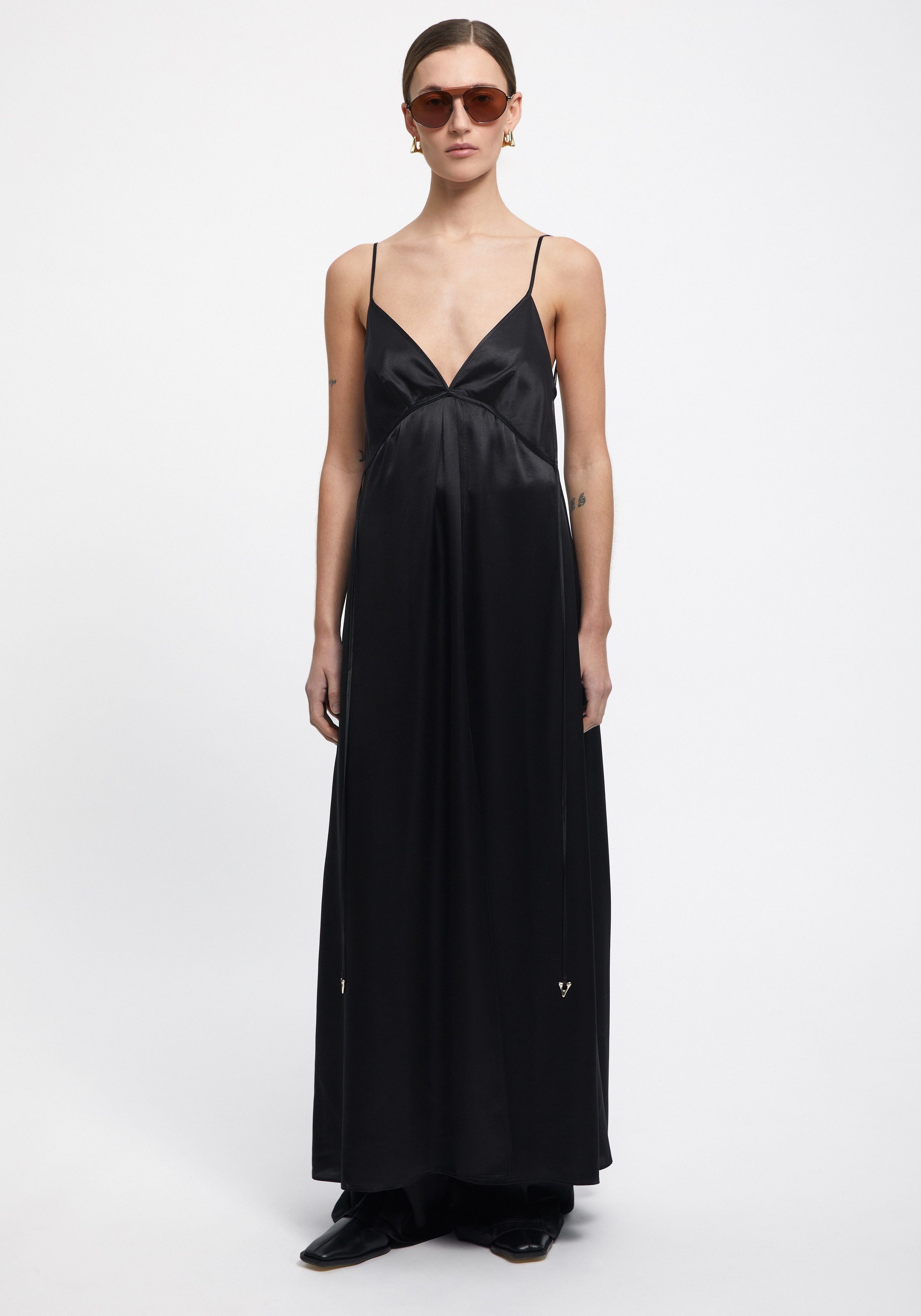 FELICITA
Satin A-line maxi dress - 2