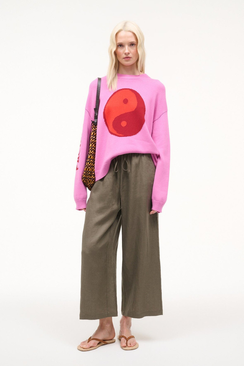 STAUD MATEO LINEN PANT THYME 1