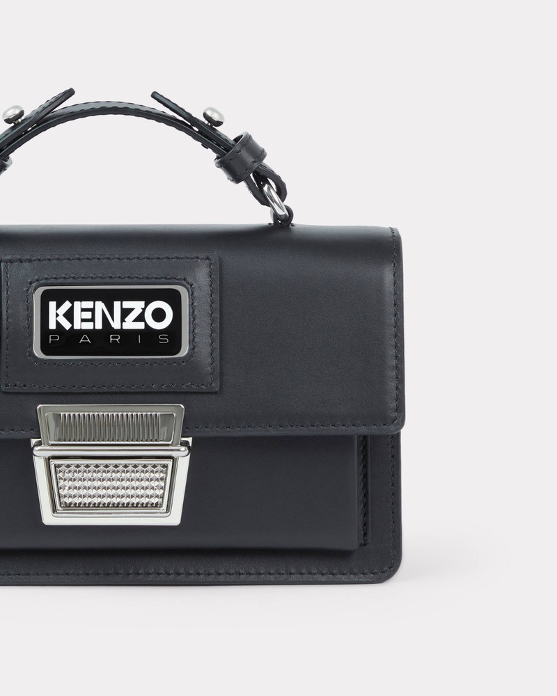 'Rue Vivienne' miniature leather bag with strap 3