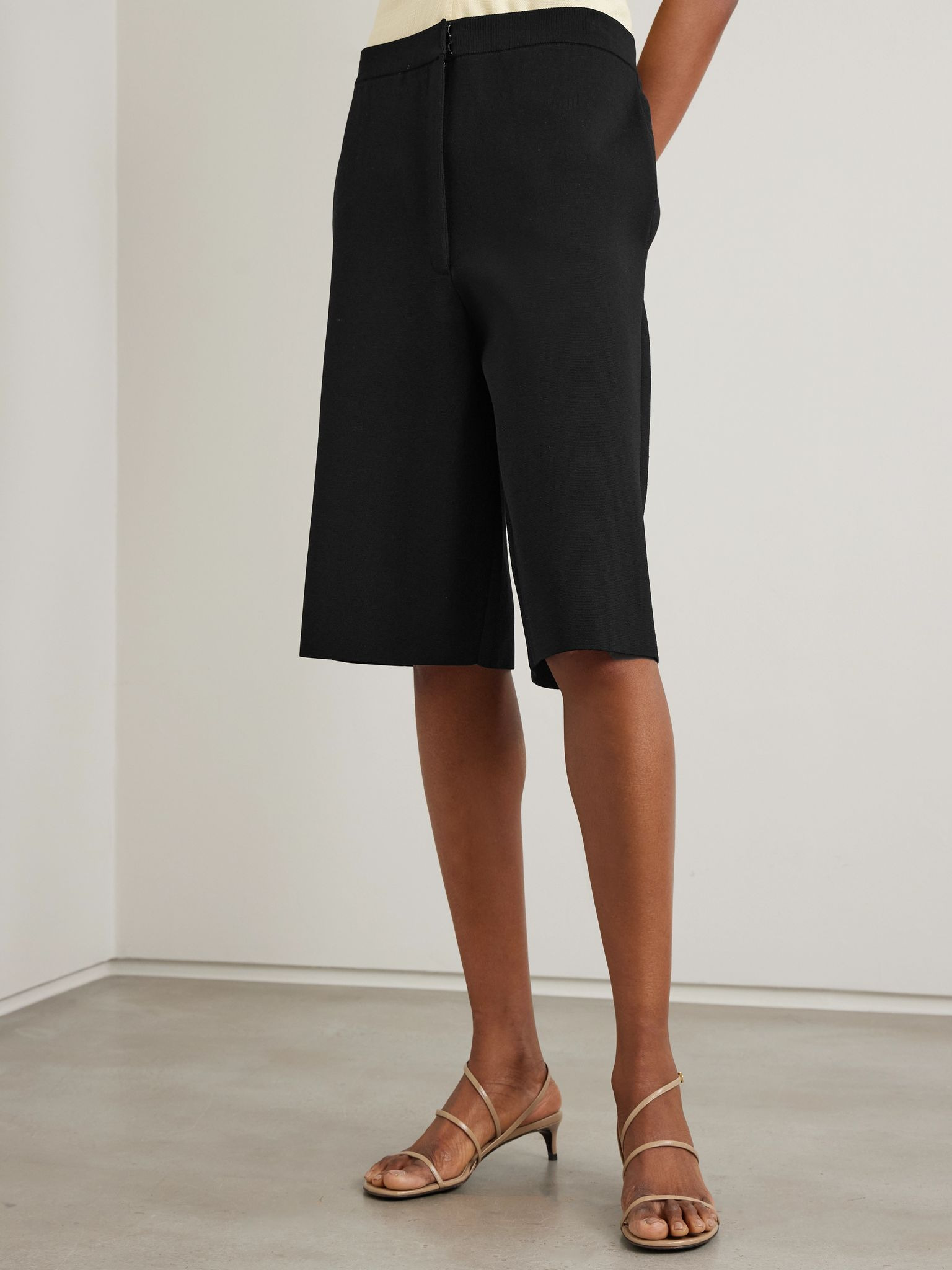 Knitted shorts Black - 3