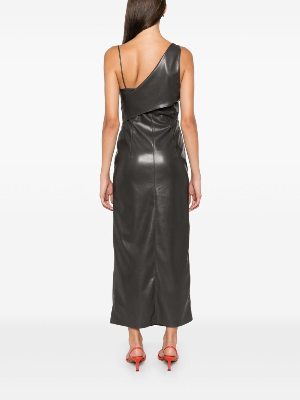 asymmetric midi dress - 4