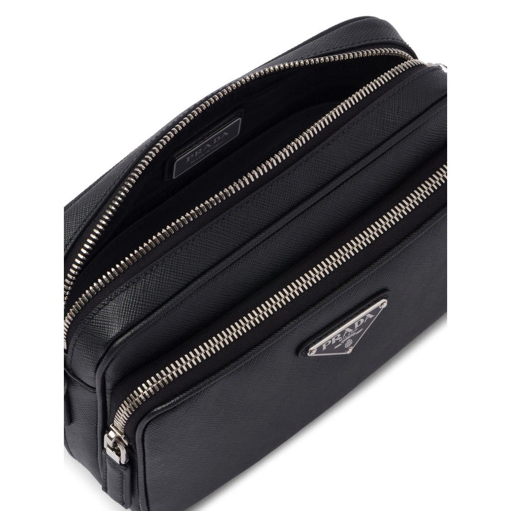 Prada Black Shoulder Bags Men - 4