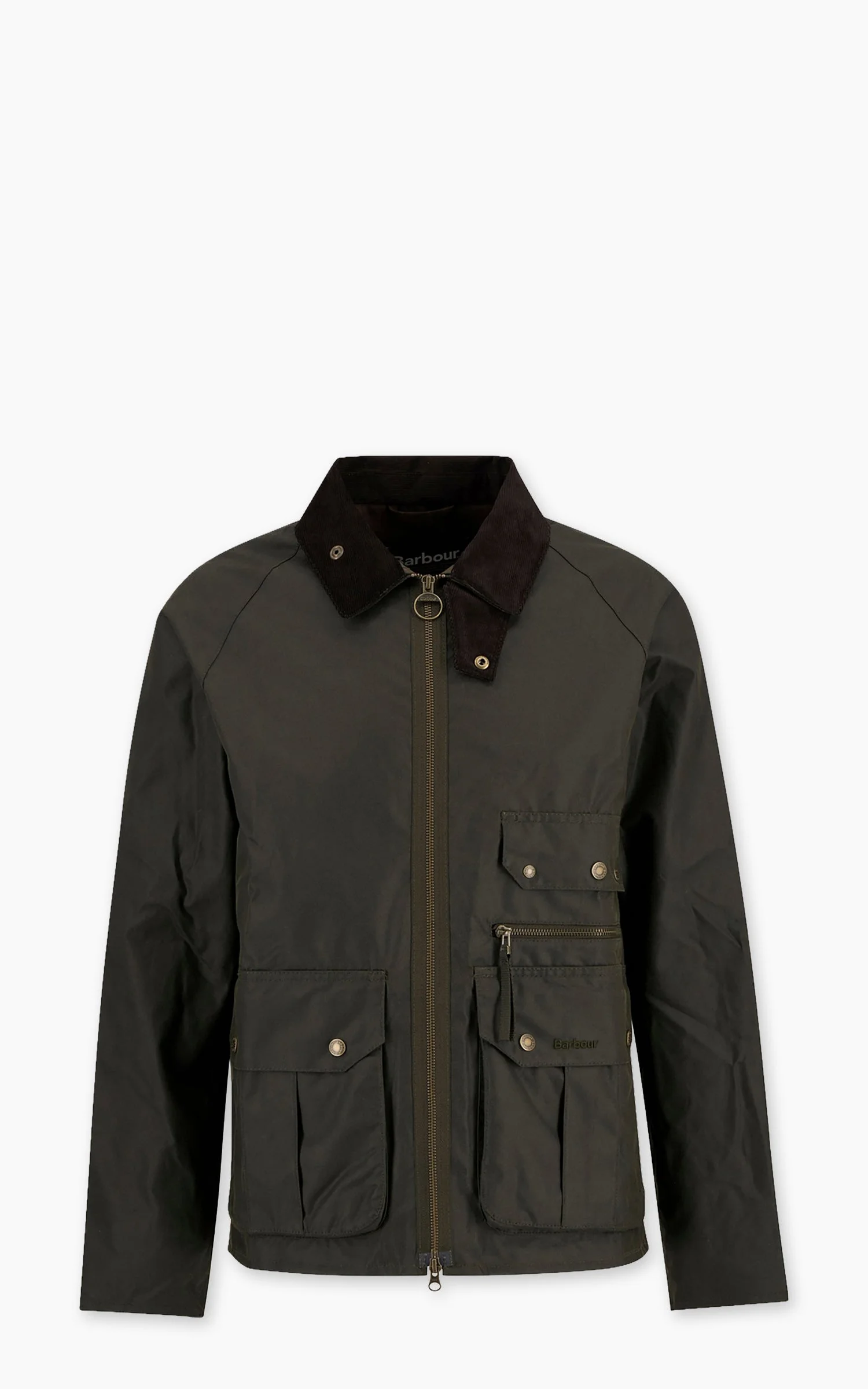 BARBOUR RE-ENGINEERED BLACKETT SPEY WAXED JACKET ARCHIVE OLIVE - 1