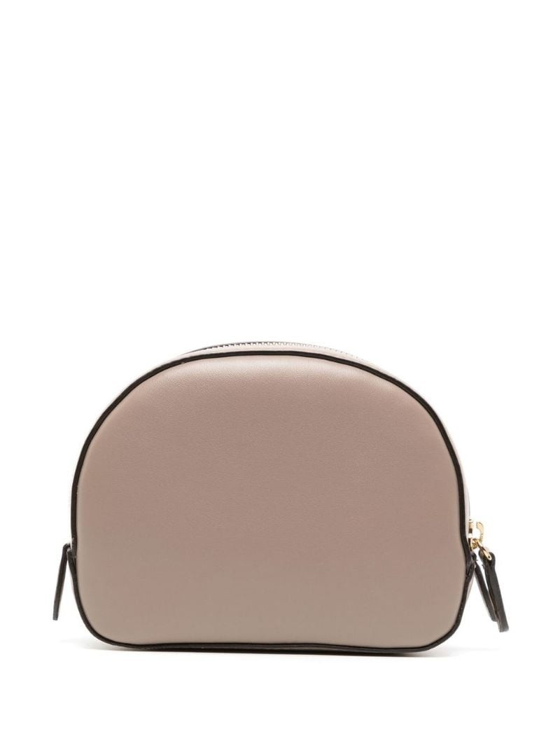 Stella McCartney cut out-logo zip-up make up bag outlook