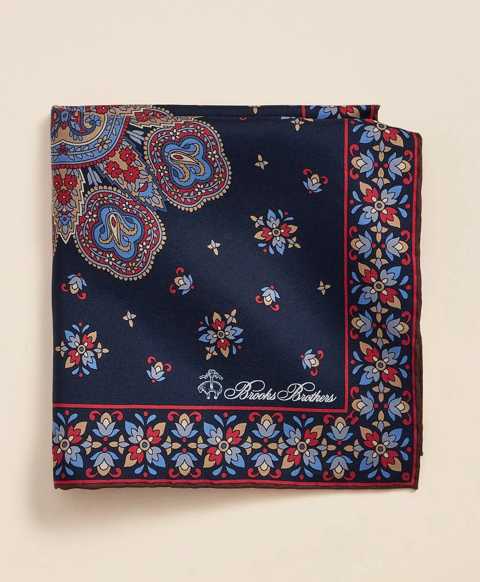 Silk Foulard Pocket Square - 1