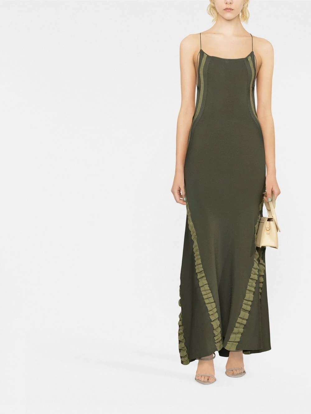 scoop-neck spaghetti-strap dress - 2