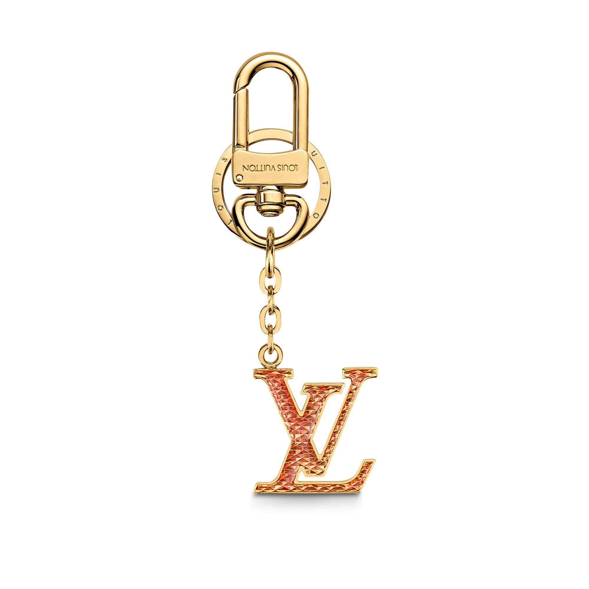 LV Guillochet Bag Charm and Key Holder - 1