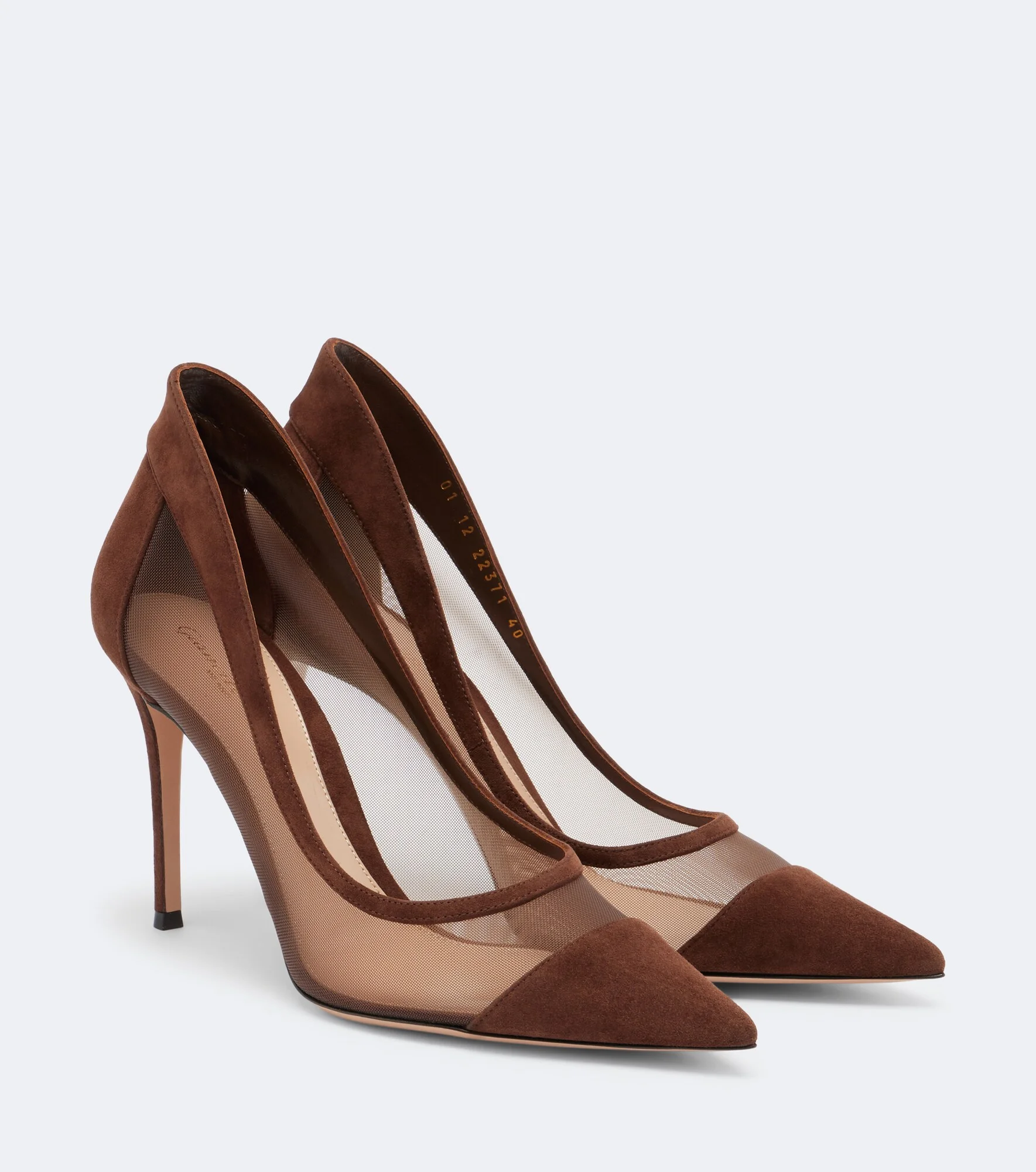 Leather-trimmed pumps - 1