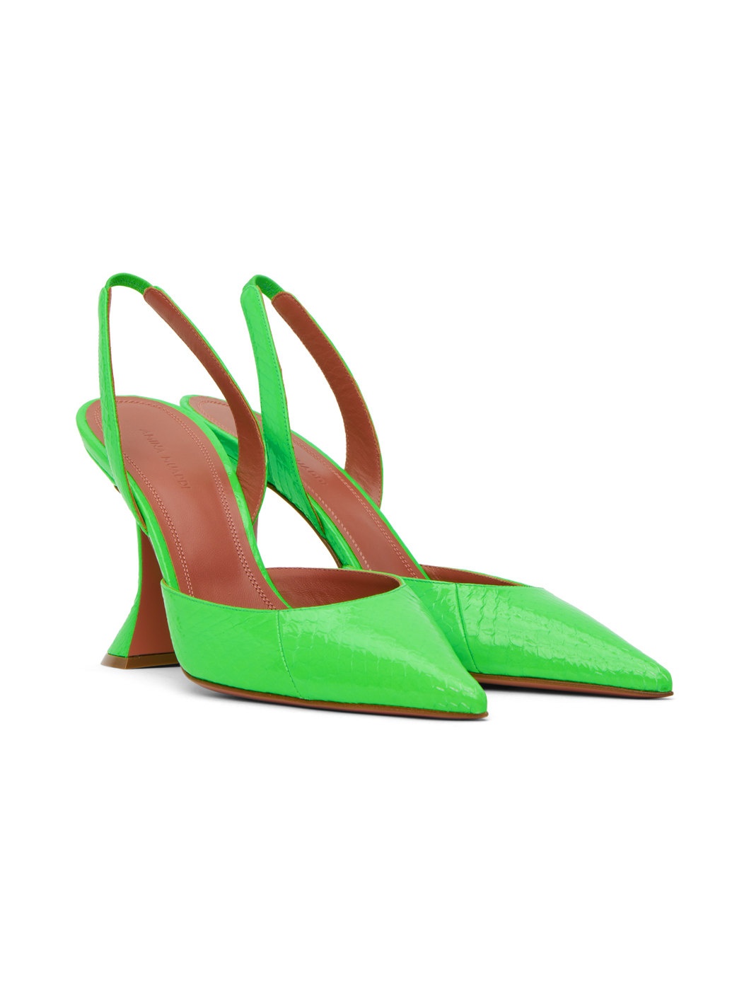 Green Holli Sling Heels - 4