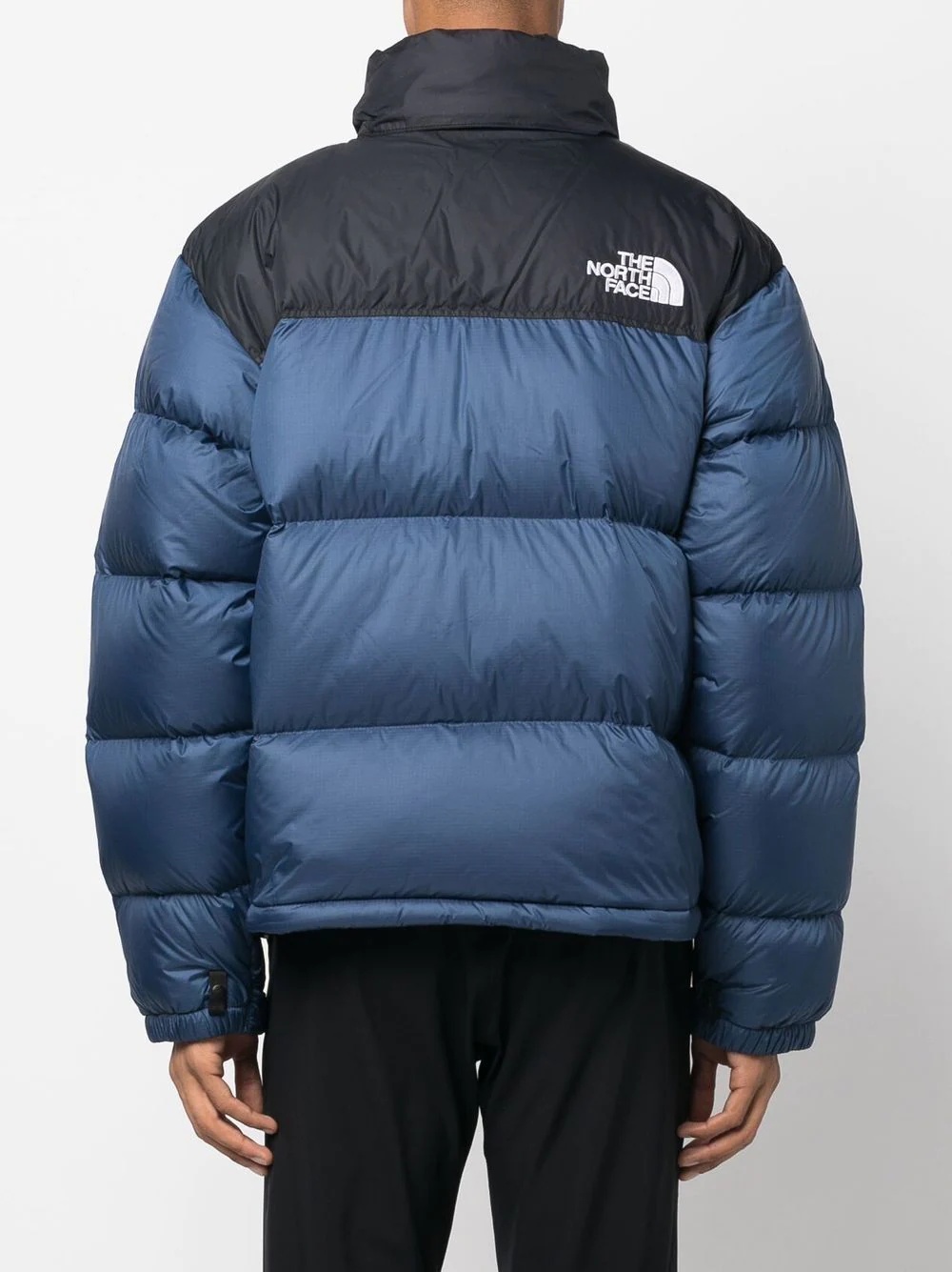 logo-print padded down jacket - 4