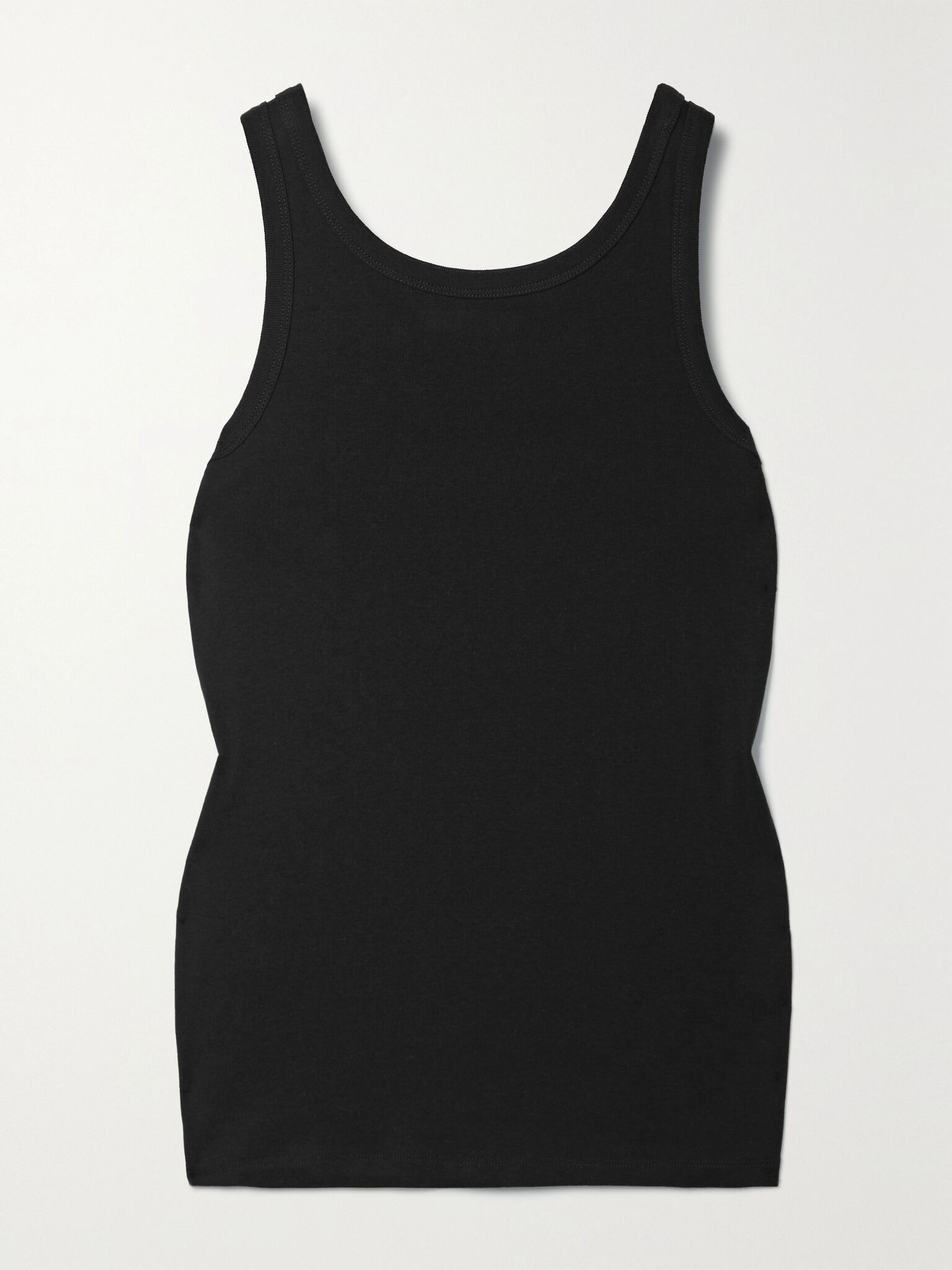 Essentials Frankie organic cotton-jersey tank Black - 1