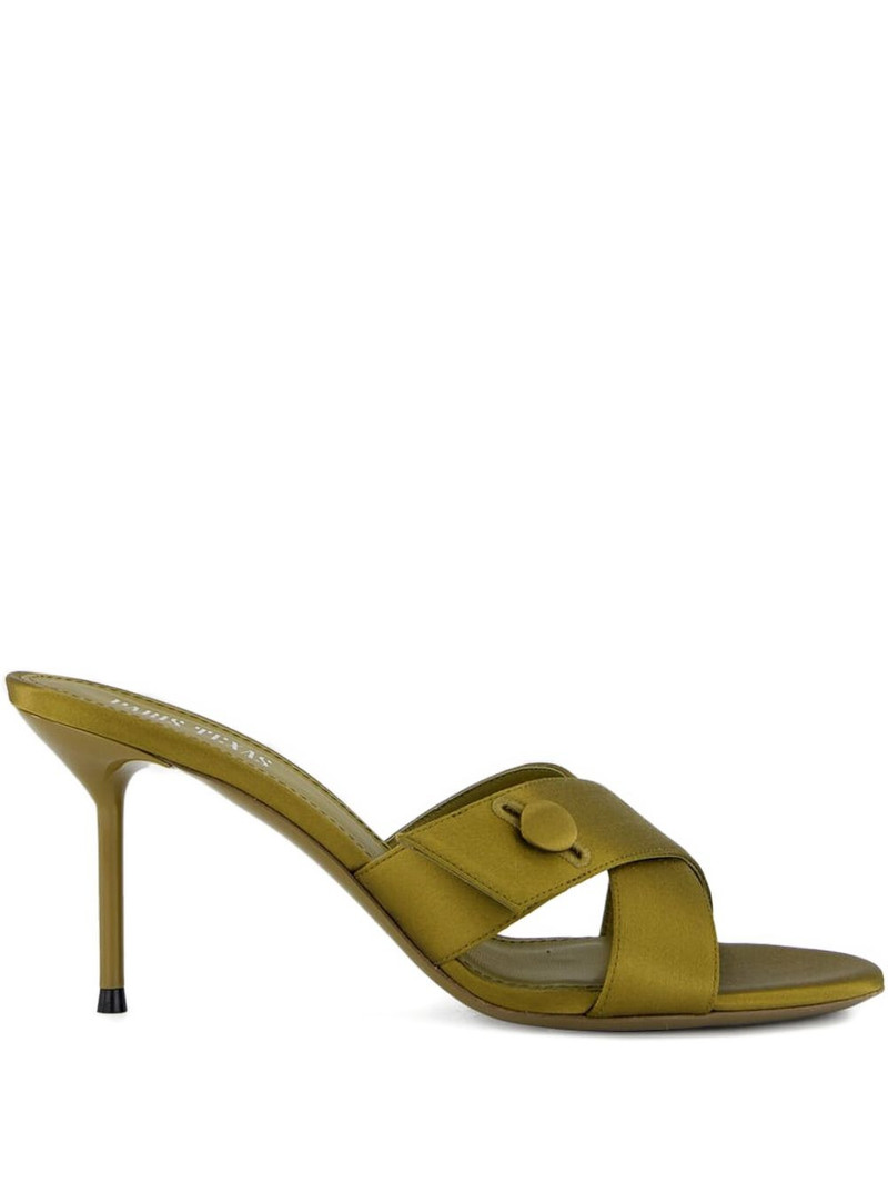Lidia satin cross-strap sandals 1