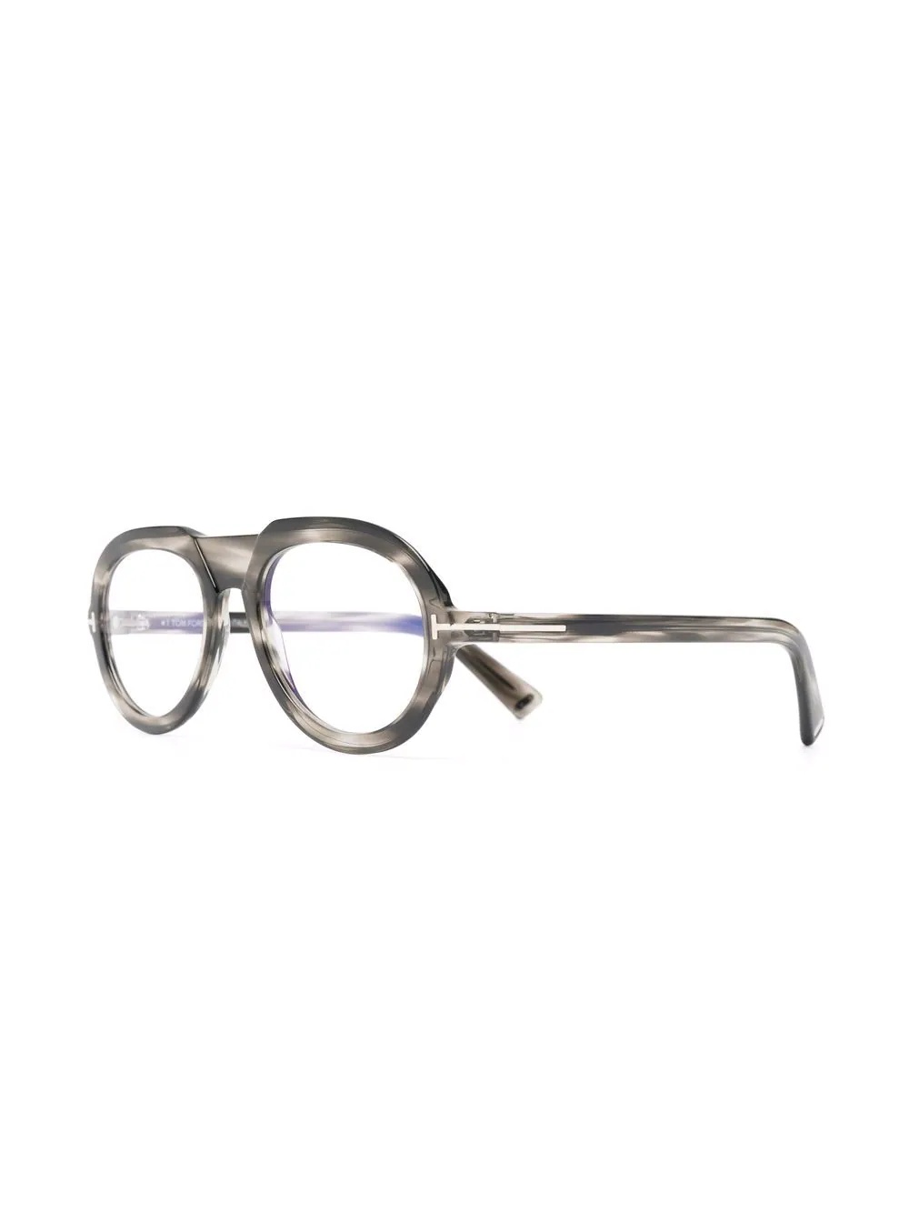 tortoiseshell-effect aviator-frame glasses - 2