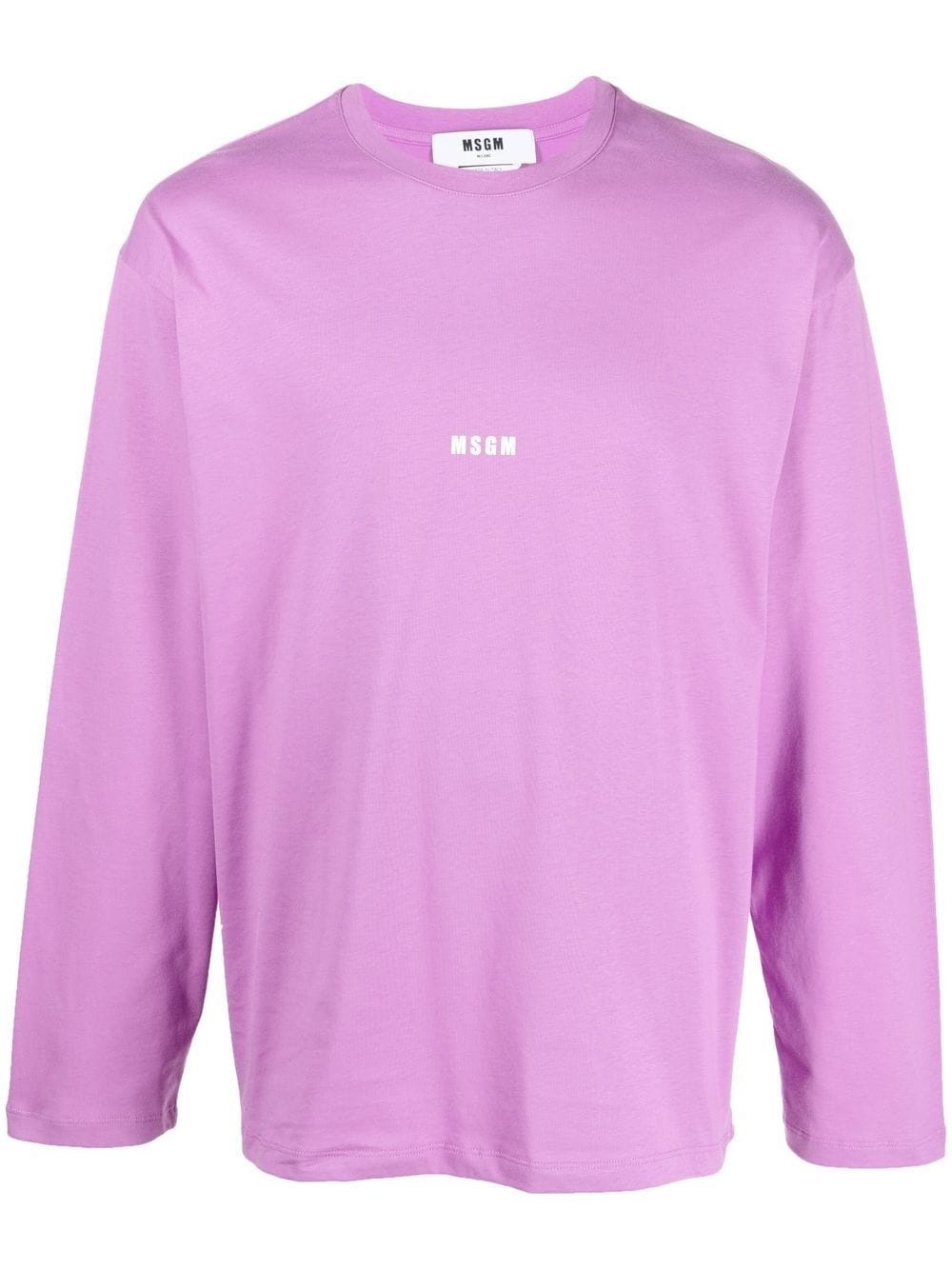 logo-print long-sleeve T-shirt - 1