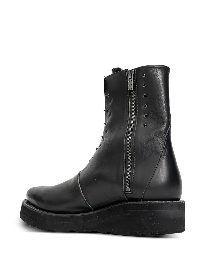 lace-up side-zip biker boots 3