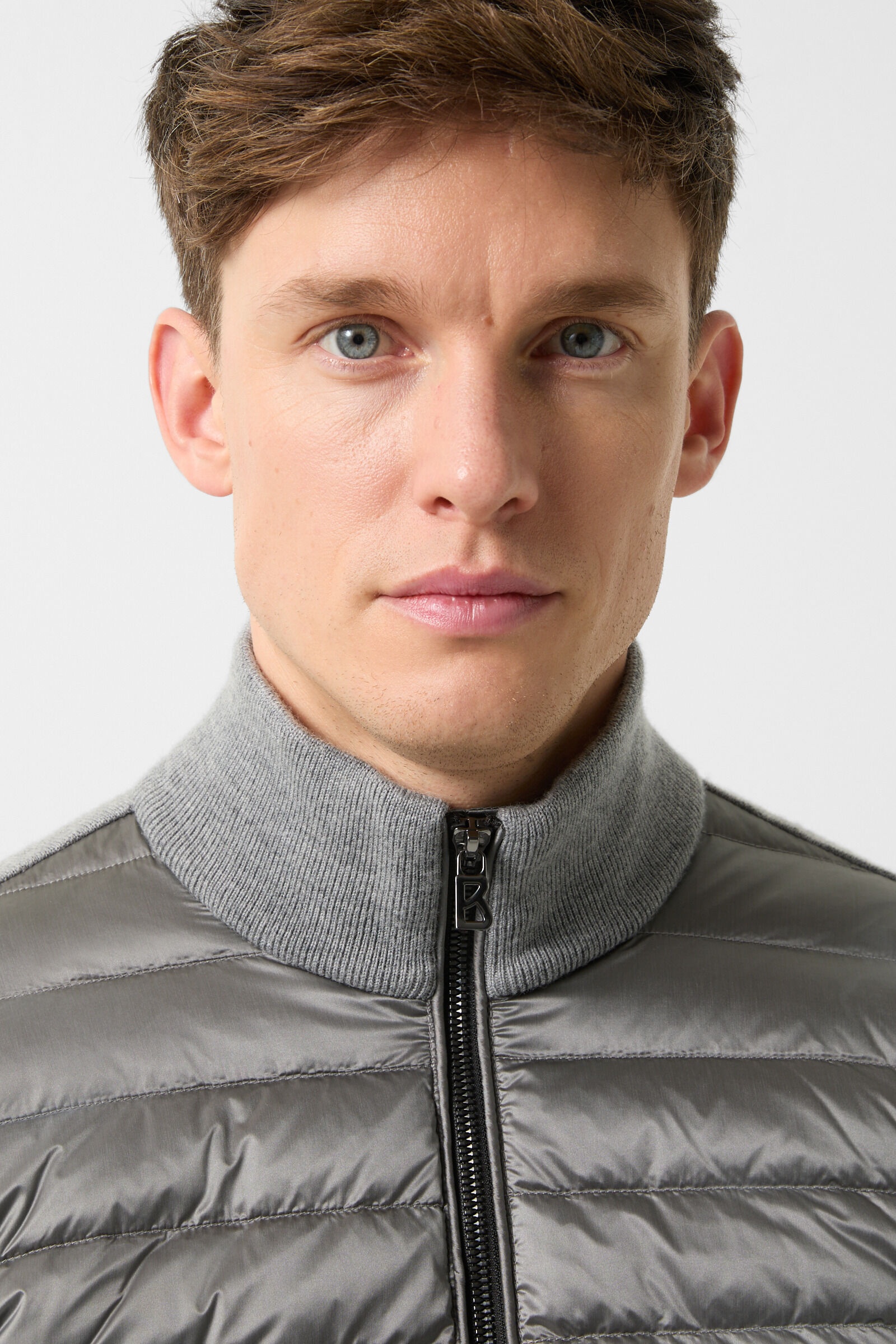 Zisco Hybrid knit jacket in Gray - 4