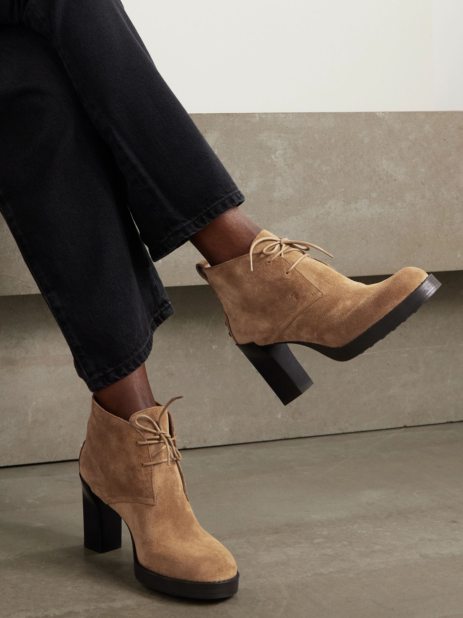 Gomma suede ankle boots Tan - 2