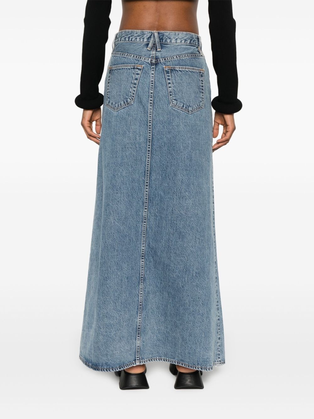Dallas denim maxi skirt - 4