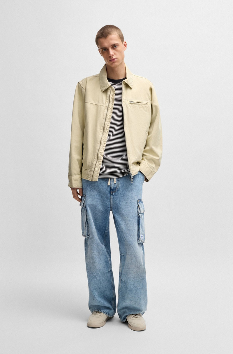 HUGO REGULAR-FIT PADDED JACKET IN COTTON CANVAS outlook