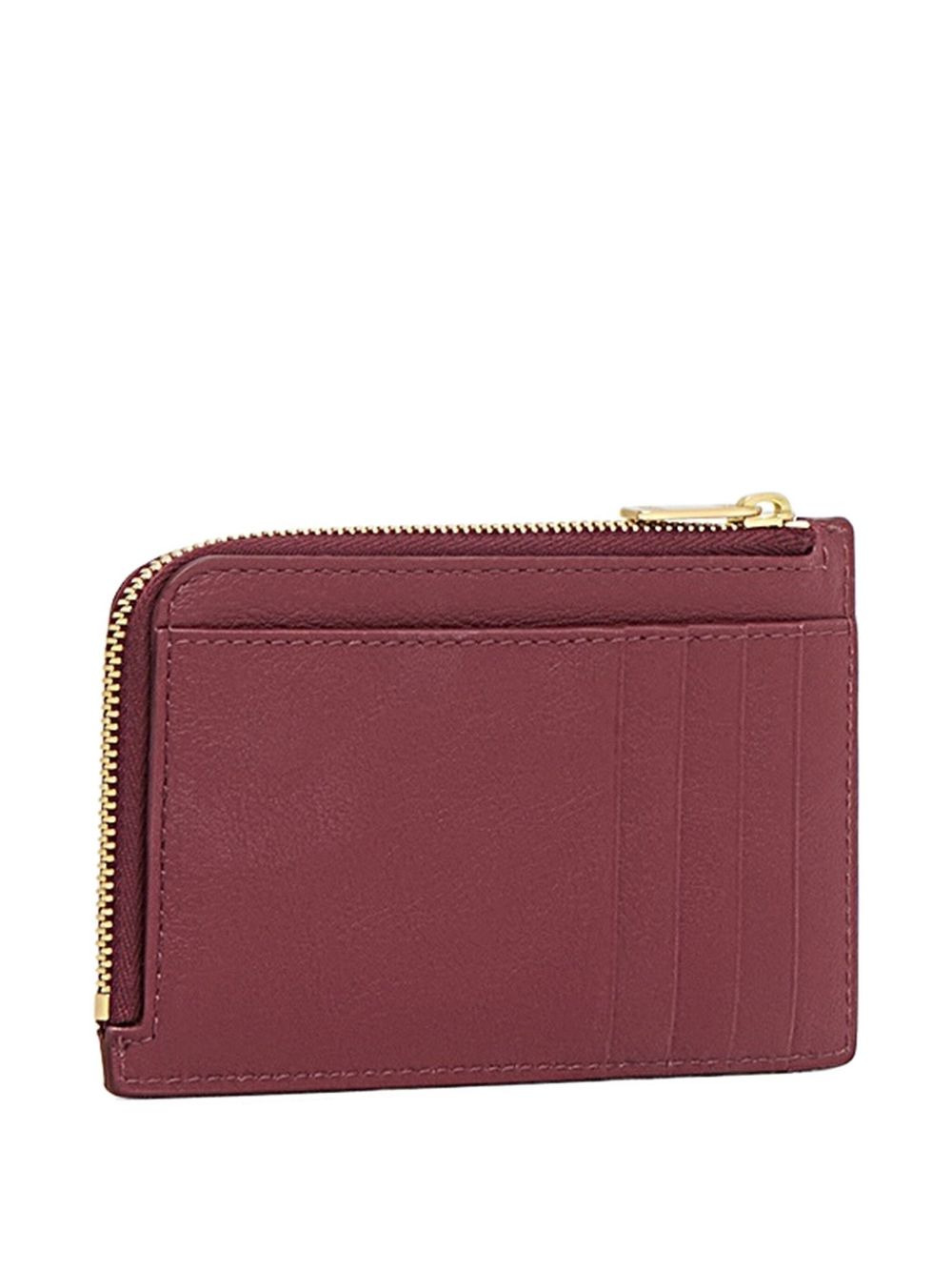 logo-plaque leather wallet - 2
