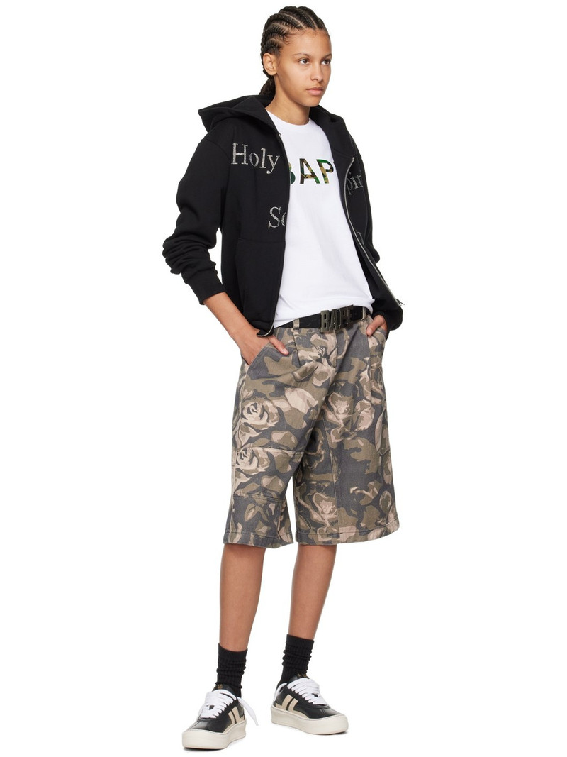 A BATHING APE® White ABC Camo Glitter T-Shirt outlook